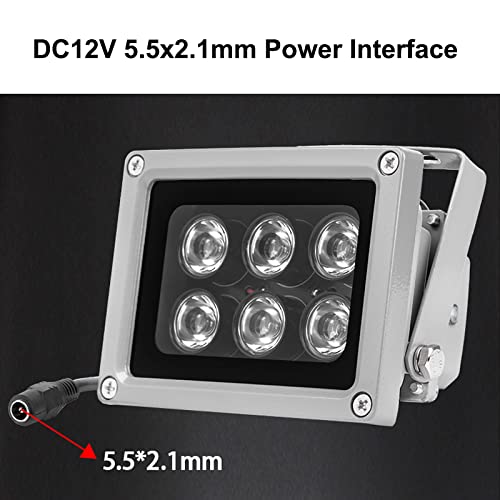 OwlCat 940nm 6 LEDs 45° Wide Angle Infrared Illuminator - Night Vision IR Light for IP Camera & CCTV Security System | Waterproof Outdoor Use for Home Surveillance & Wildlife Monitoring