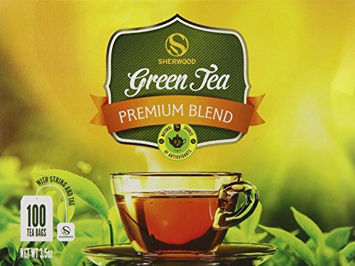 Sherwood Premium Blend Green Tea - 400 Tea Bags (4 Pack) | Organic & Antioxidant-Rich | Perfect for Home, Office & Gifting