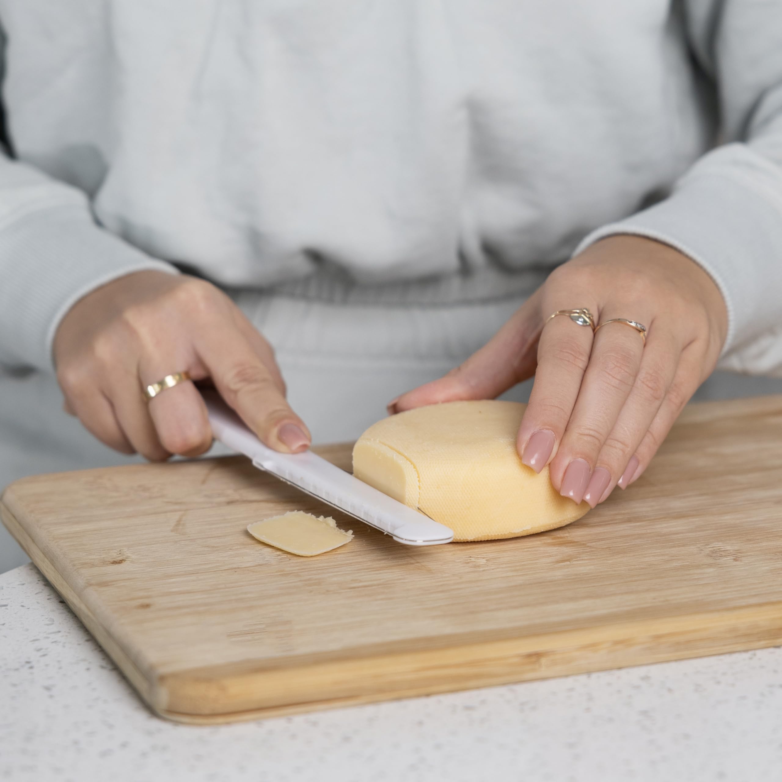 Fox Run Stainless Steel Cheese Slicer - Dual-Sided Thick & Thin Blade for Hard & Soft Cheeses - Perfect for Charcuterie Boards, Cheese Platters & Home Kitchen Use