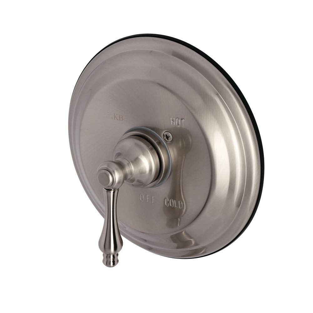 Kingston Brass KB3638ALLST Restoration Tub and Shower Faucet Valve Trim Kit in Brushed Nickel Finish - Perfect for Bathroom Renovation and Vintage Style Upgrades