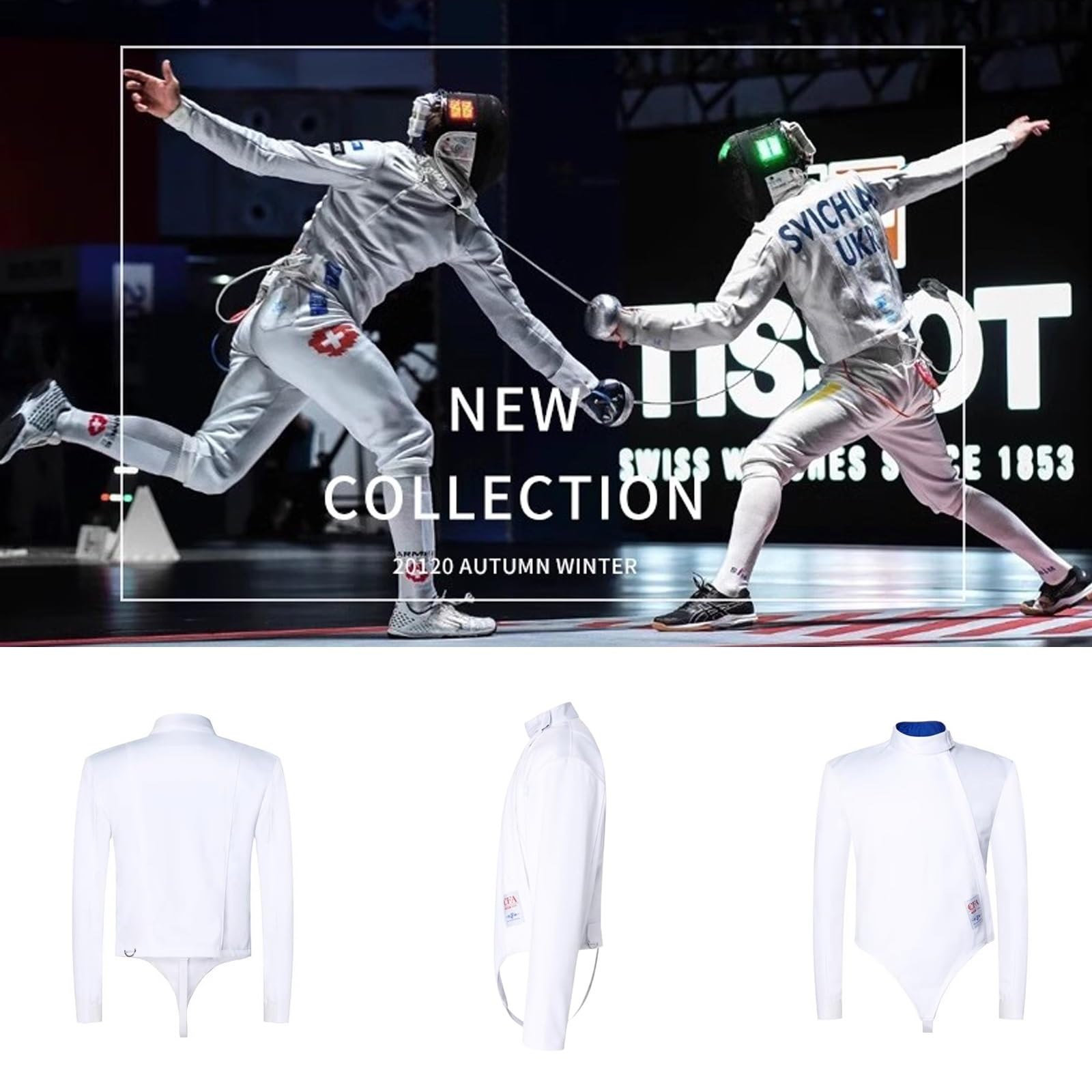 350N Fencing Jackets for Foil, Epee & Saber - Professional Fencing Equipment for Kids & Adults (Right Hand, Size 40) - Ideal for Training, Competitions & Club Practice