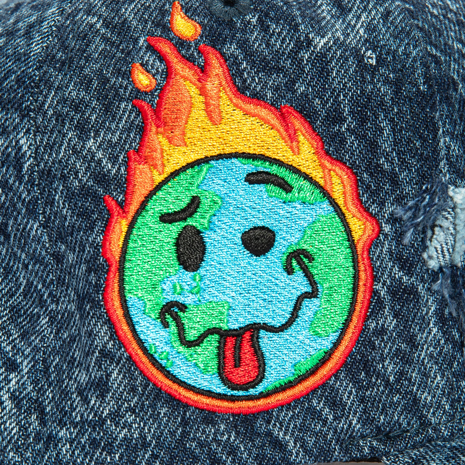 Field Grade Everything's F*cked Snapback Hat - Denim Blue | Adjustable Baseball Cap for Men & Women | Perfect for Outdoor Activities, Concerts, and Casual Wear