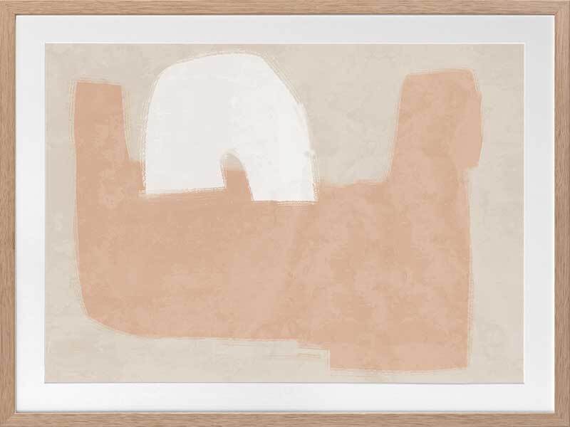 Elegant Neutral Framed Art Print - Modern Wall Decor for Living Room, Bedroom & Office - Perfect for Home & Office Decor