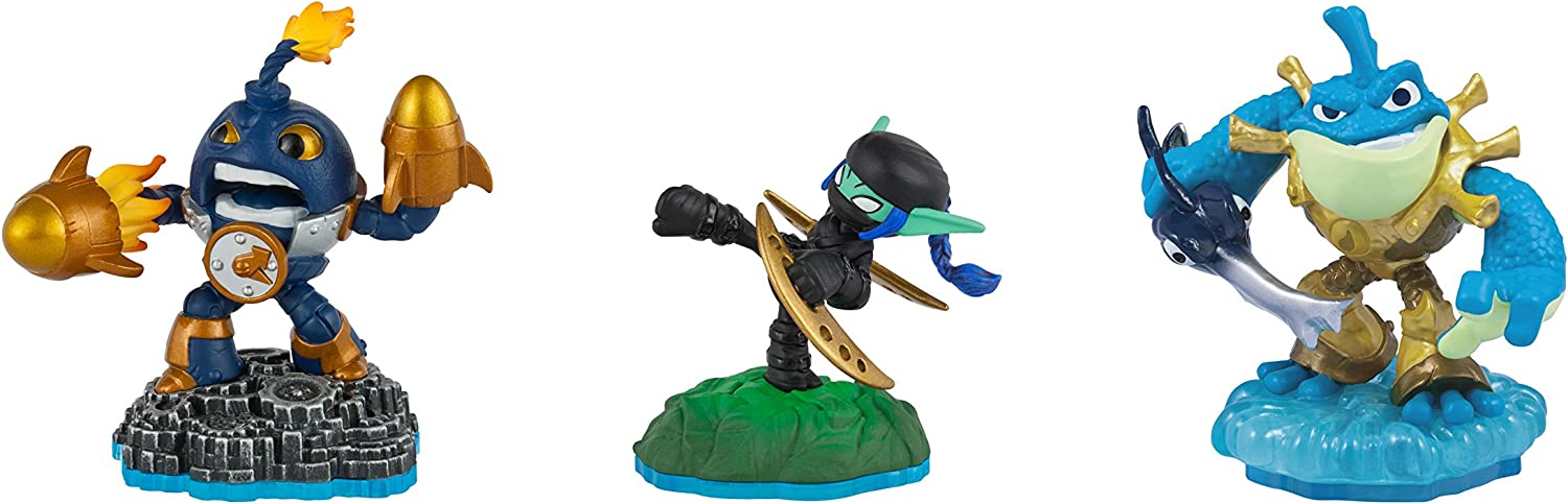Skylanders Imaginators Classic Triple Pack - Countdown, Stealth Elf & Rip Tide | Action Figure Set for Kids | Perfect for Gaming Battles & Collectors