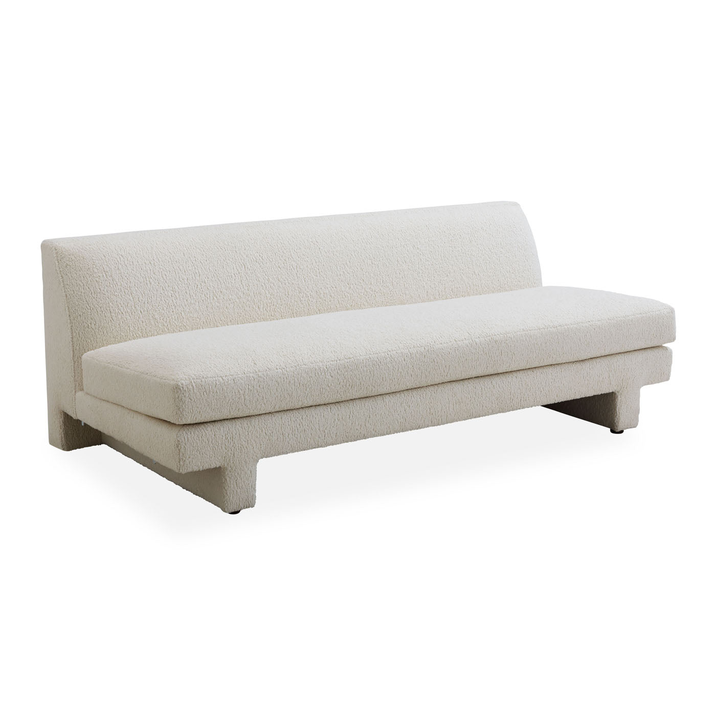 Comfortable Sunset Armless Sofa - Modern Accent Loveseat for Small Spaces, Living Room, Bedroom, or Office - Perfect for Relaxing and Lounging