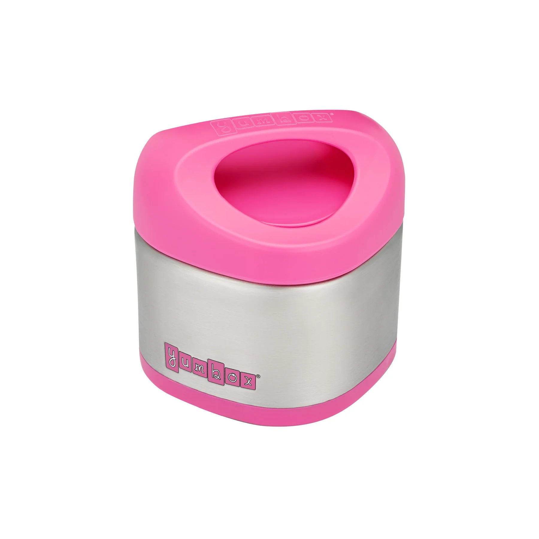 Yumbox Triple Wall Insulated Food Jar Cubi - Leakproof Stainless Steel Lunch Container for Kids & Adults, Berry Pink - Perfect for School, Work, Picnics & Outdoor Activities