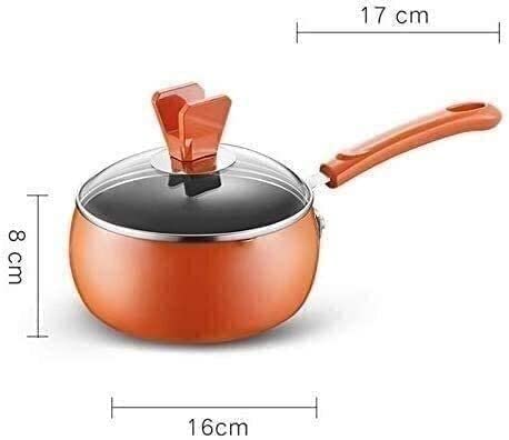 Non-Stick Wok Pan with Heat-Resistant Handle & Glass Lid - 12 Inch Deep Frying Pan for Stir Fry, Soup, Milk Boiling & Sauteing - Perfect for Asian Cooking, Home Kitchen & Restaurant Use