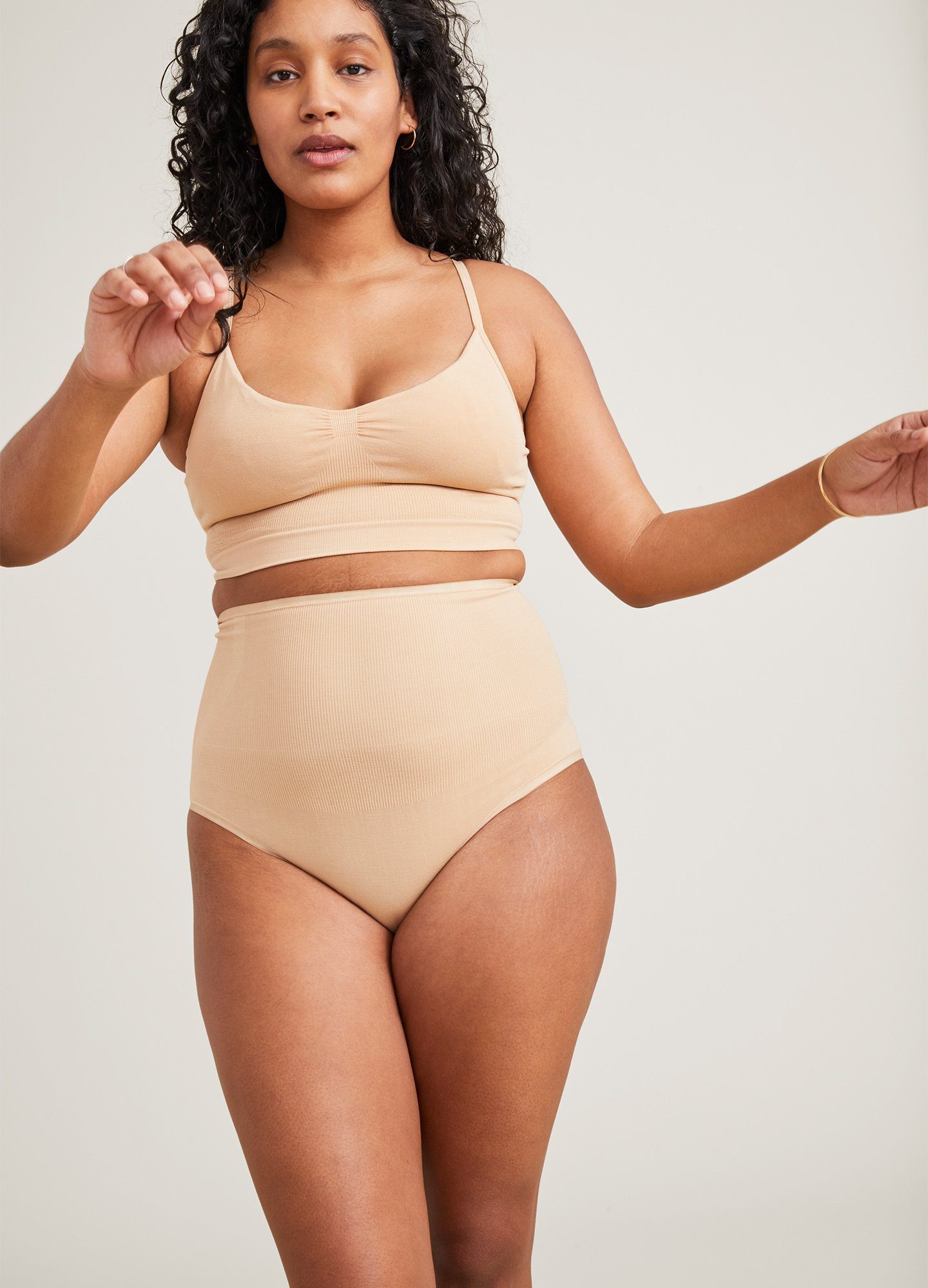 Seamless Belly Brief - High Waisted Comfort Underwear for Women - Perfect for Yoga, Workout & Everyday Wear