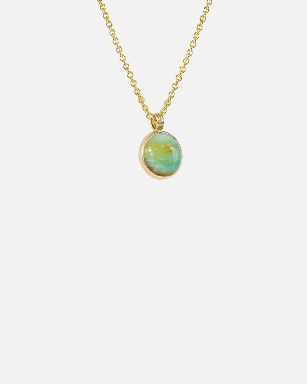 Authentic Peruvian Blue Opal Pendant Necklace - Natural Gemstone Jewelry for Women - Perfect for Gifts, Spiritual Healing & Boho Fashion