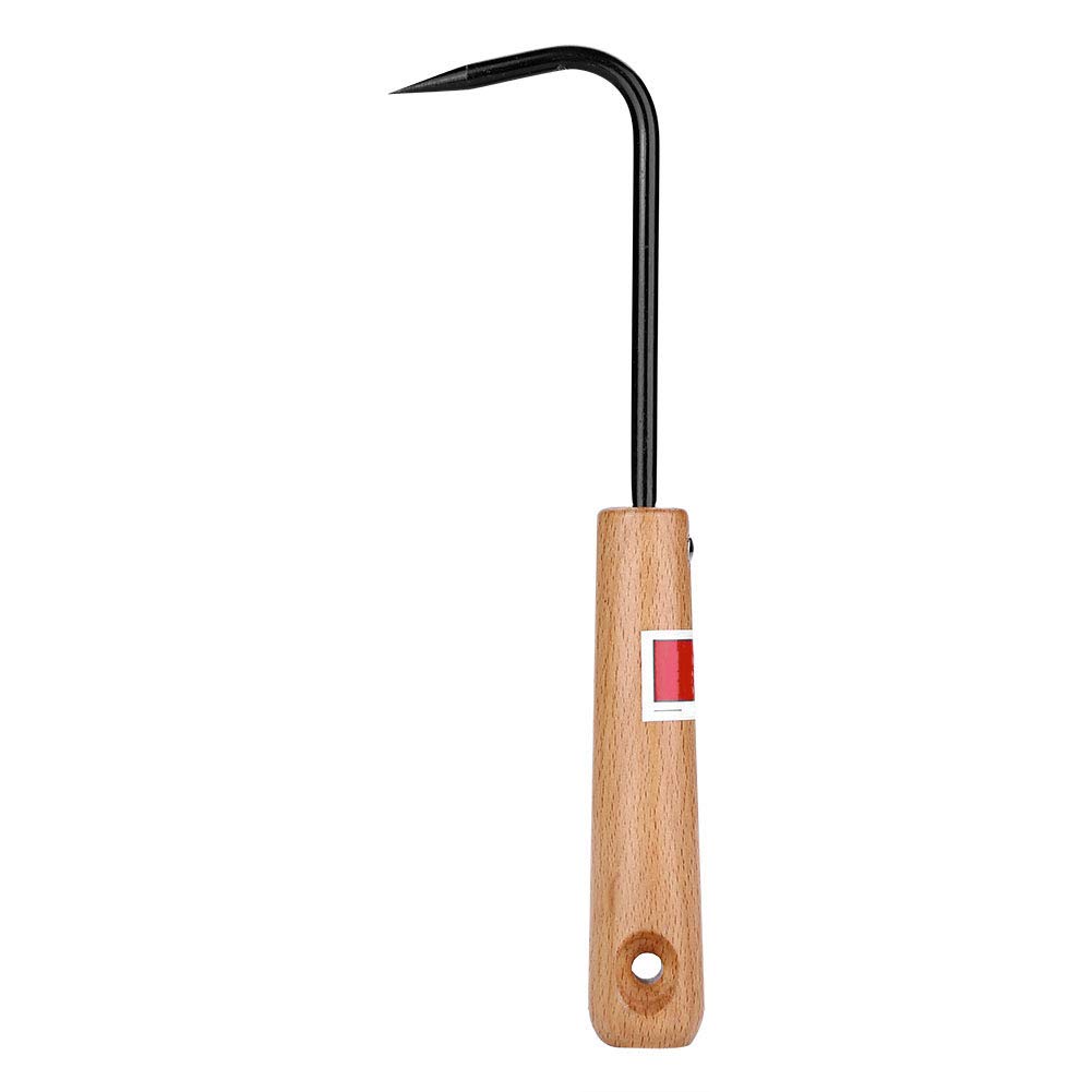 AYNEFY Bonsai Root Hook - Wooden Handle Gardening Tool for Loosening Soil, Weeding, Digging, Edging & Repotting Plants | Perfect for Bonsai Care, Garden Planting & Landscaping