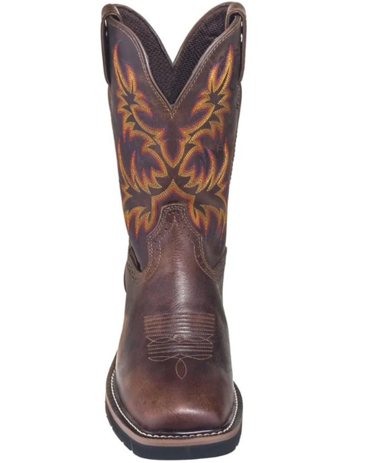Justin Men's Stampede WP Pull-On Work Boots - Waterproof & Durable for Outdoor Work