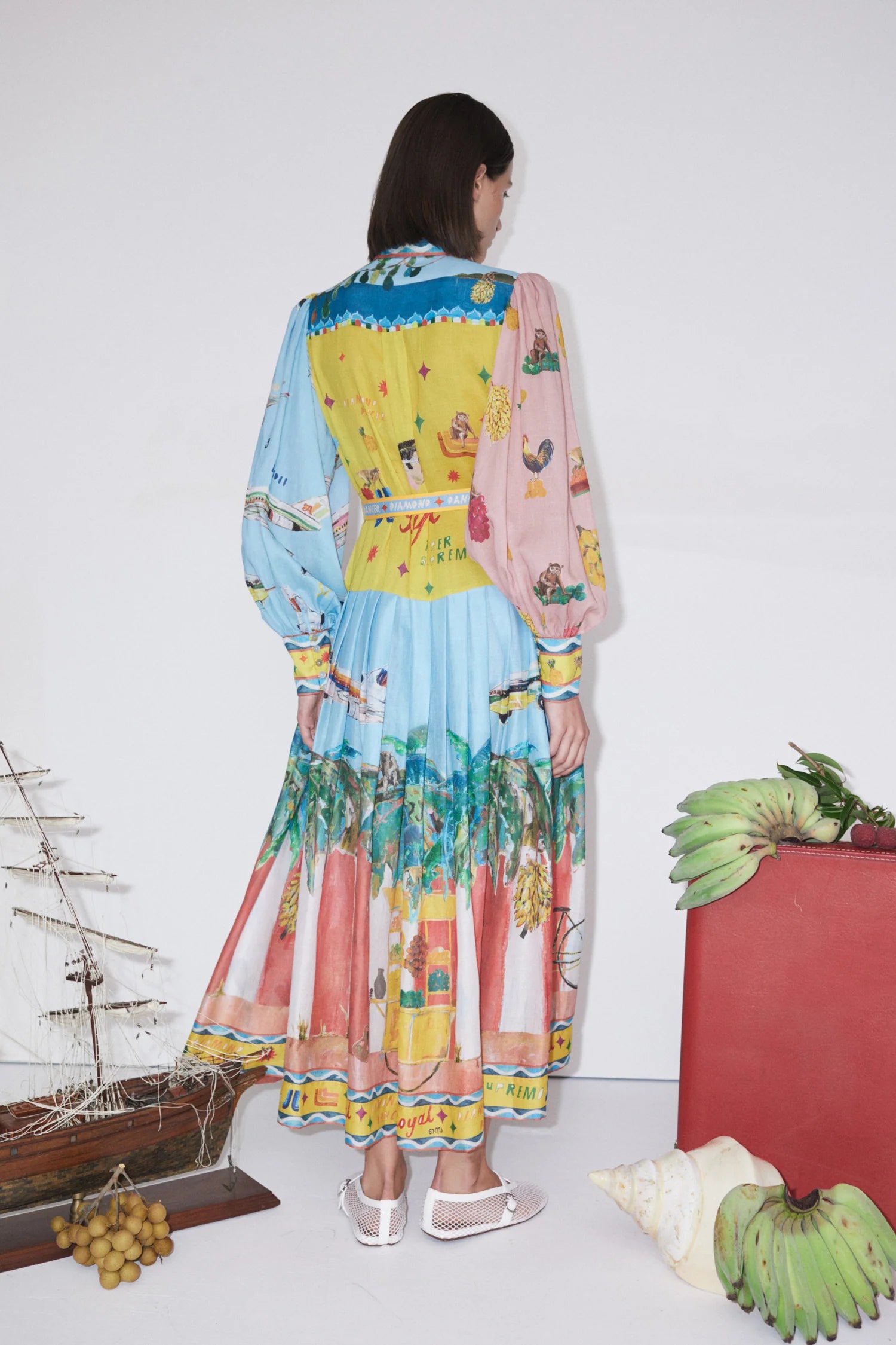 ALL ABOARD SHIRTDRESS - Women's Floral Print Button Down Dress with Belt - Perfect for Office, Date Night & Spring Outfits