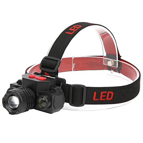LED Headlamp for Outdoor Camping, Hiking, Hunting & Night Work - Adjustable Headband Light with 3 Modes for Hands-Free Illumination - Perfect for Night Running, Fishing, and Emergency Situations