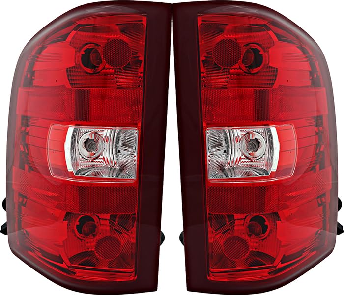 2010-2011 Chevrolet Silverado 1500 & GMC Sierra 1500 | 2011 Silverado/Sierra 2500 3500 LED Tail Lights Pair - Left & Right Side Replacement for Improved Visibility & Style | Perfect for Night Driving, Towing & Off-Road Adventures