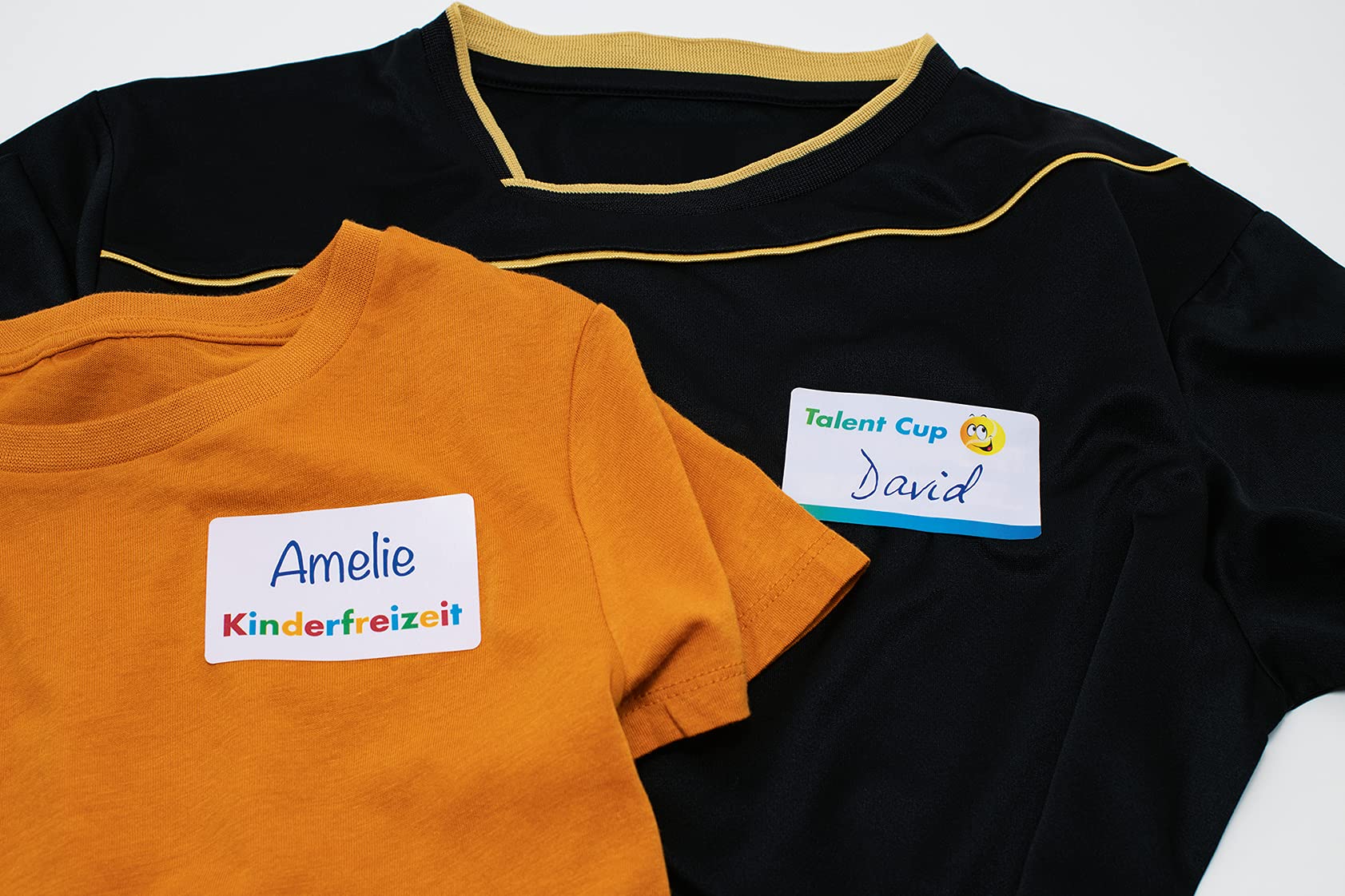 HERMA 4410 Self Adhesive Clothing Labels - 200 Blank Removable Name Stickers (80x50mm, 10 per A4 Sheet, 20 Sheets) for Laser & Inkjet Printers - Perfect for Kids Clothes, School Uniforms & Laundry Organization