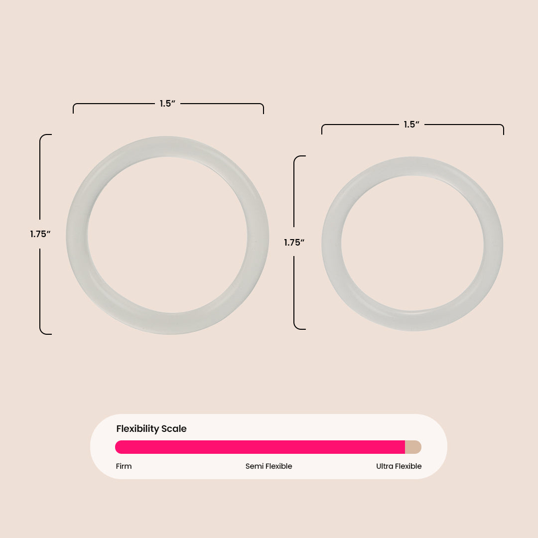 Stretchy Silicone Rings Set for Men & Women - Comfortable, Durable C-Rings for Workout, Swimming & Everyday Wear