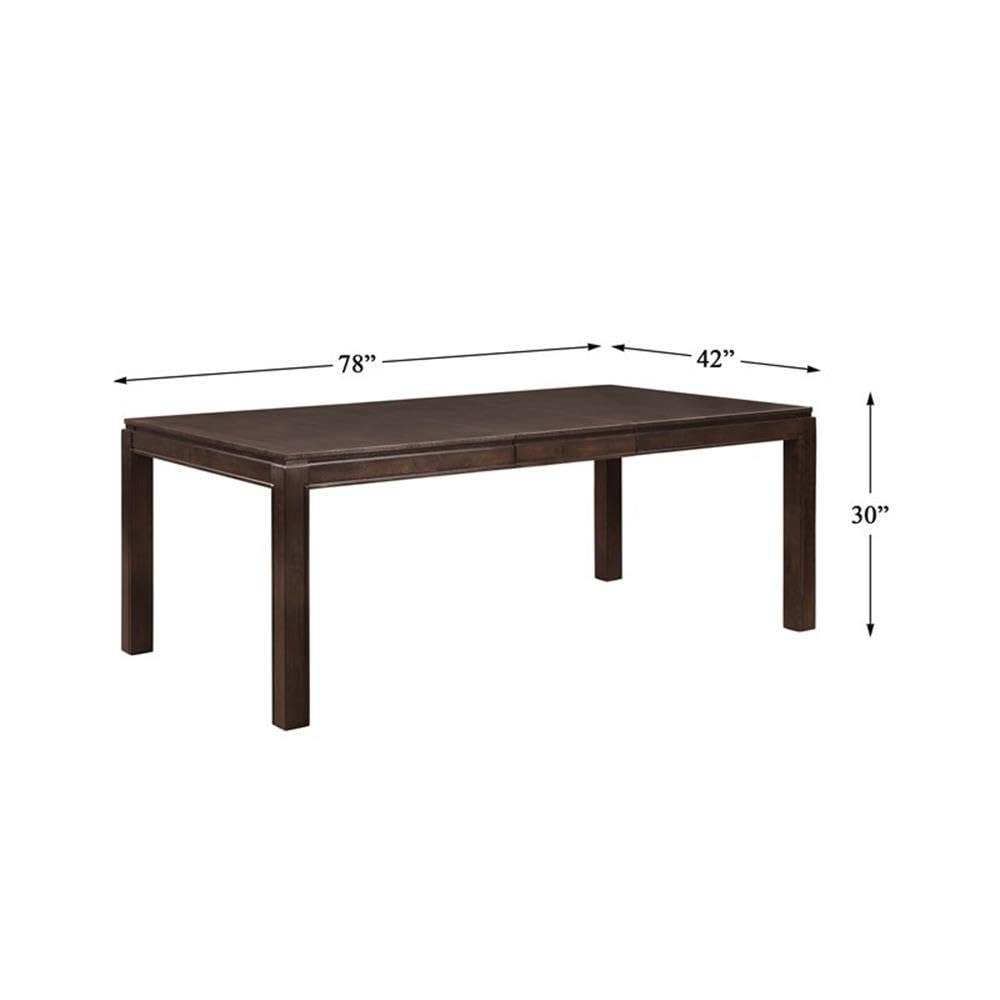 Homelegance Brown Dining Table - Elegant Wooden Table for Family Meals and Dinner Parties
