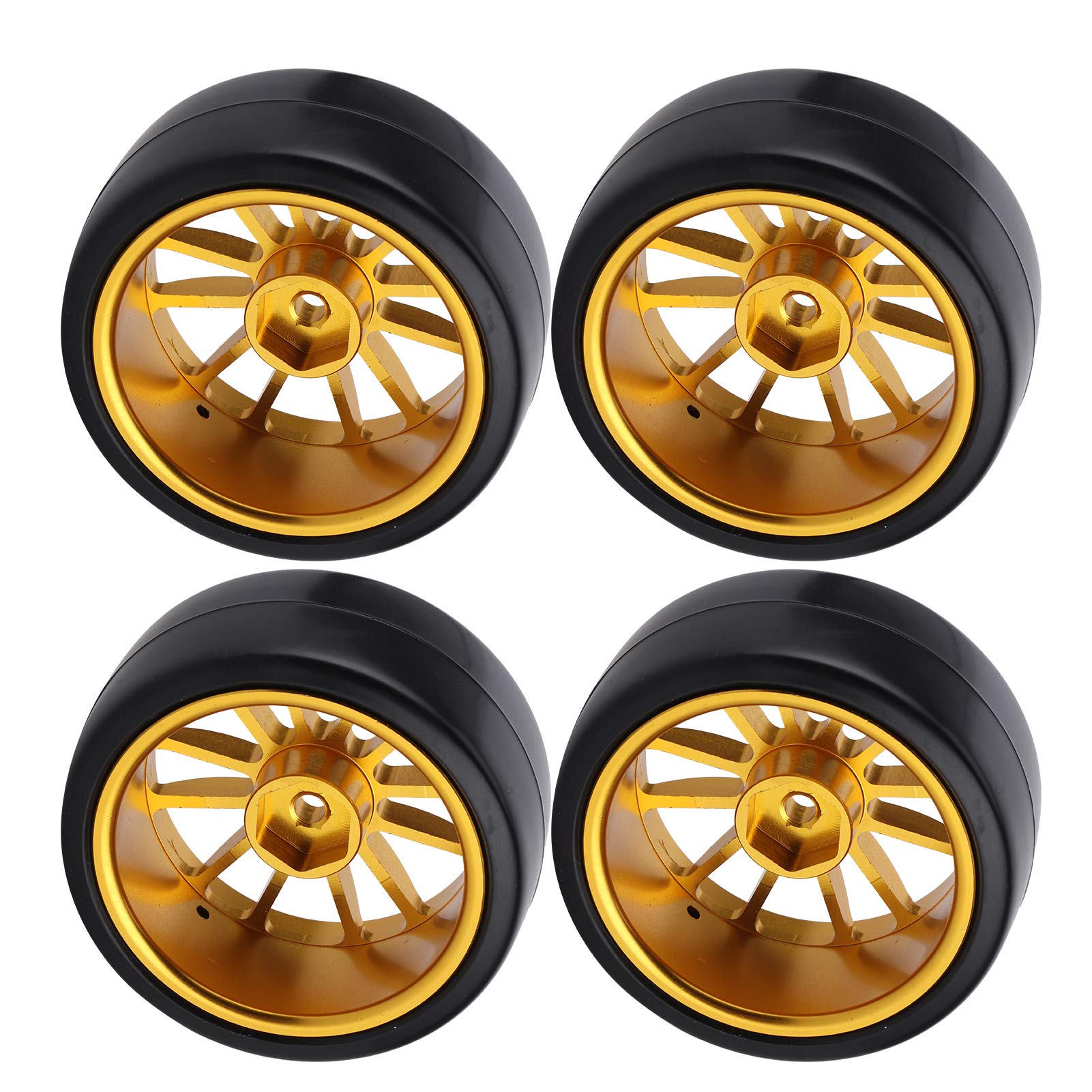 Drfeify 63MM Metal Hub RC Hard Tires - Replacement Upgrade Parts for WPL D12 RC Truck | Durable Off-Road Performance for Crawling & Trail Adventures