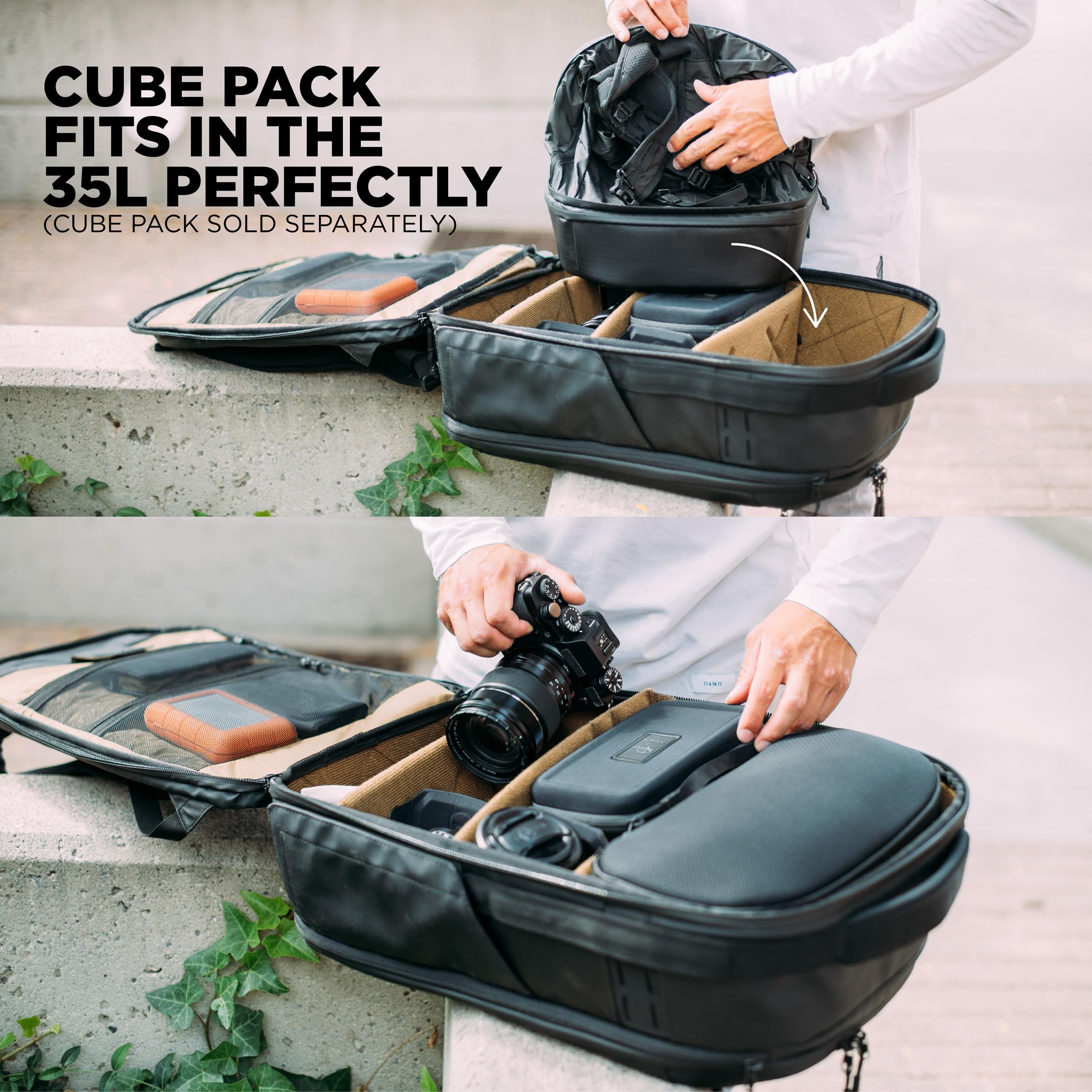 NOMATIC McKinnon Camera Backpack - Professional DSLR Camera Bag for Travel & Photography | Durable Waterproof Camera Pack for Men & Women Photographers | Perfect for Hiking, Air Travel & Outdoor Adventures