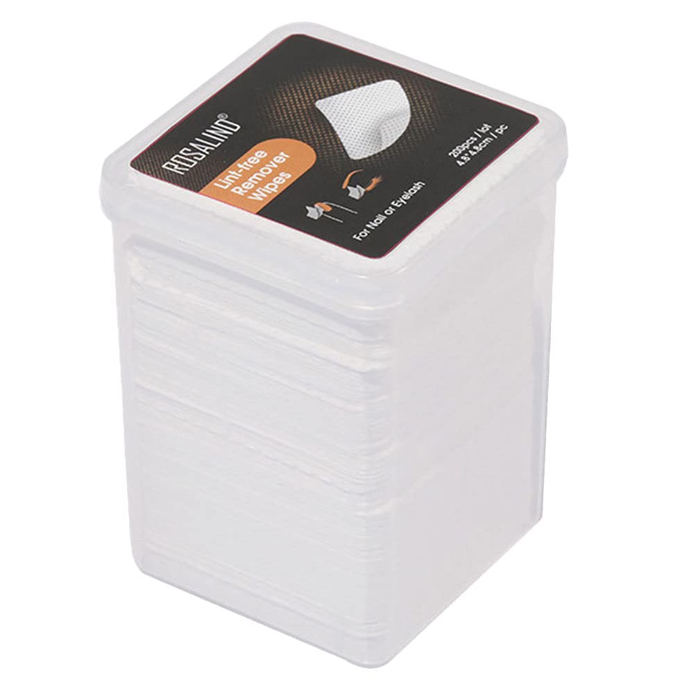 Healifty 200pcs Nail Polish Remover Wipes - Soft Lint-Free for Manicure & Makeup Removal