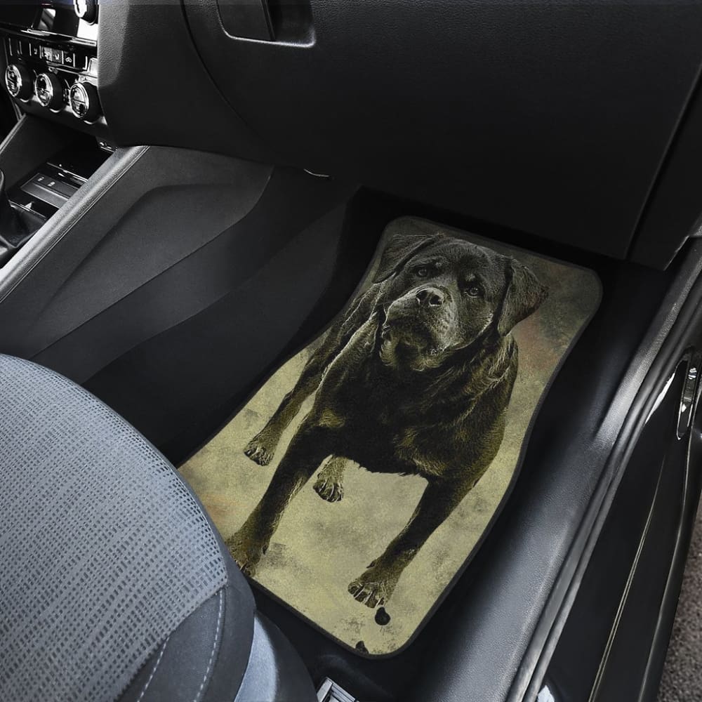 Premium Rottweiler Car Floor Mats - Non-Slip, Custom Fit for Dog Lovers - Perfect Gift for Rottweiler Owners - Ideal for SUVs, Trucks & Sedans