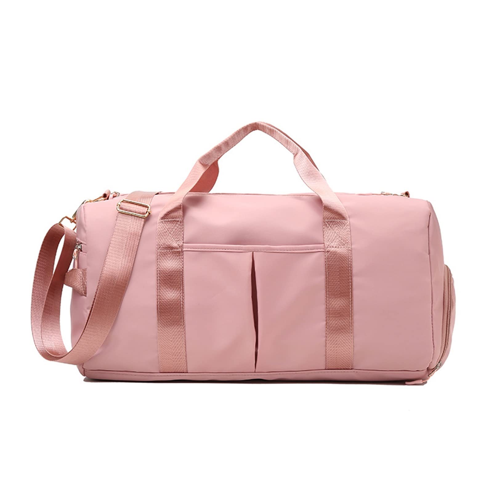 Waterproof Gym Bag for Men & Women - Large Capacity Sports Duffel with Dry Wet Separation - Ideal for Fitness, Yoga, Travel & Workout - Pink Sports Handbag