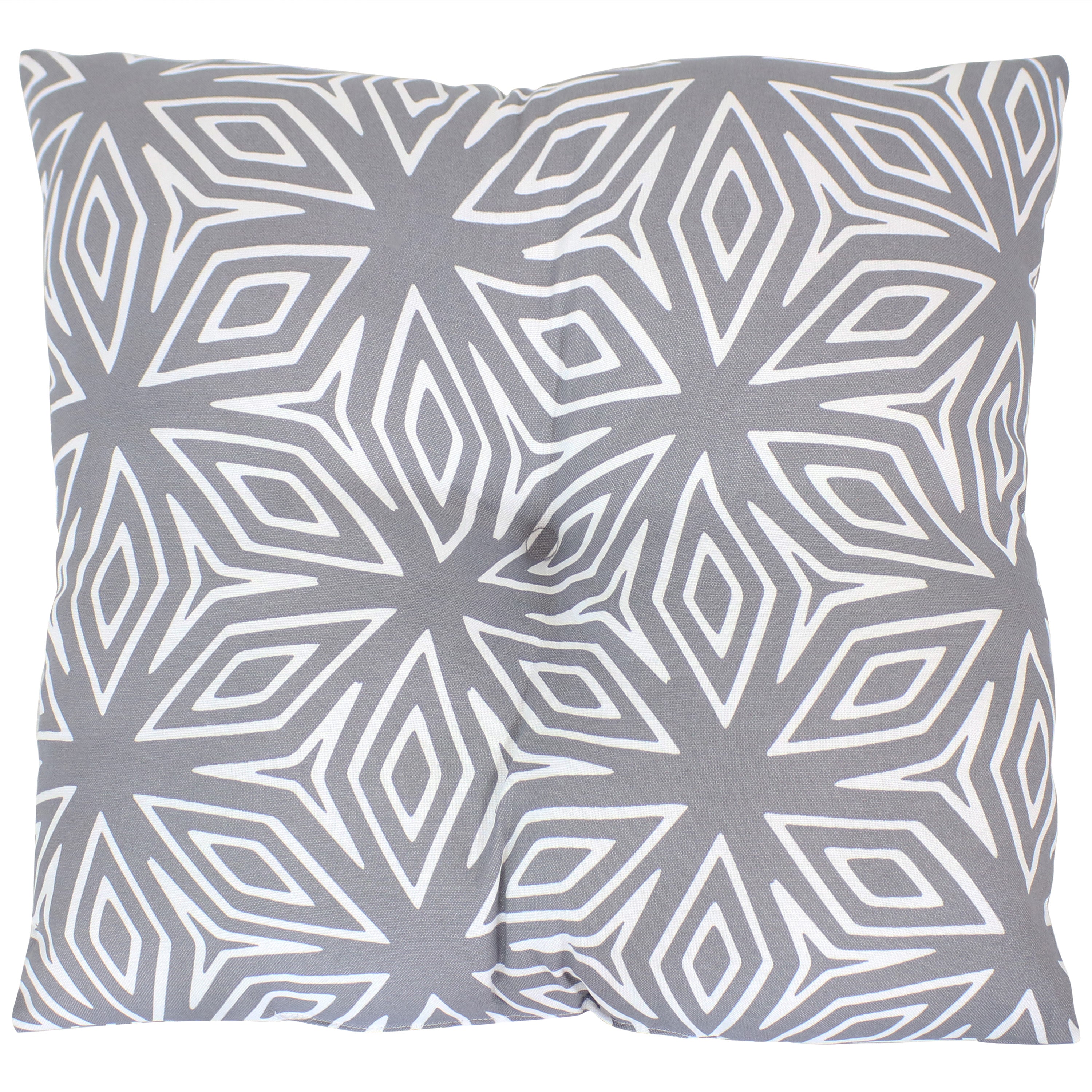 Sunnydaze Tufted Decorative Throw Pillows for Sofa, Bed, Patio - Indoor & Outdoor Water-Resistant Cushion Covers - Home, Garden, Porch Decor