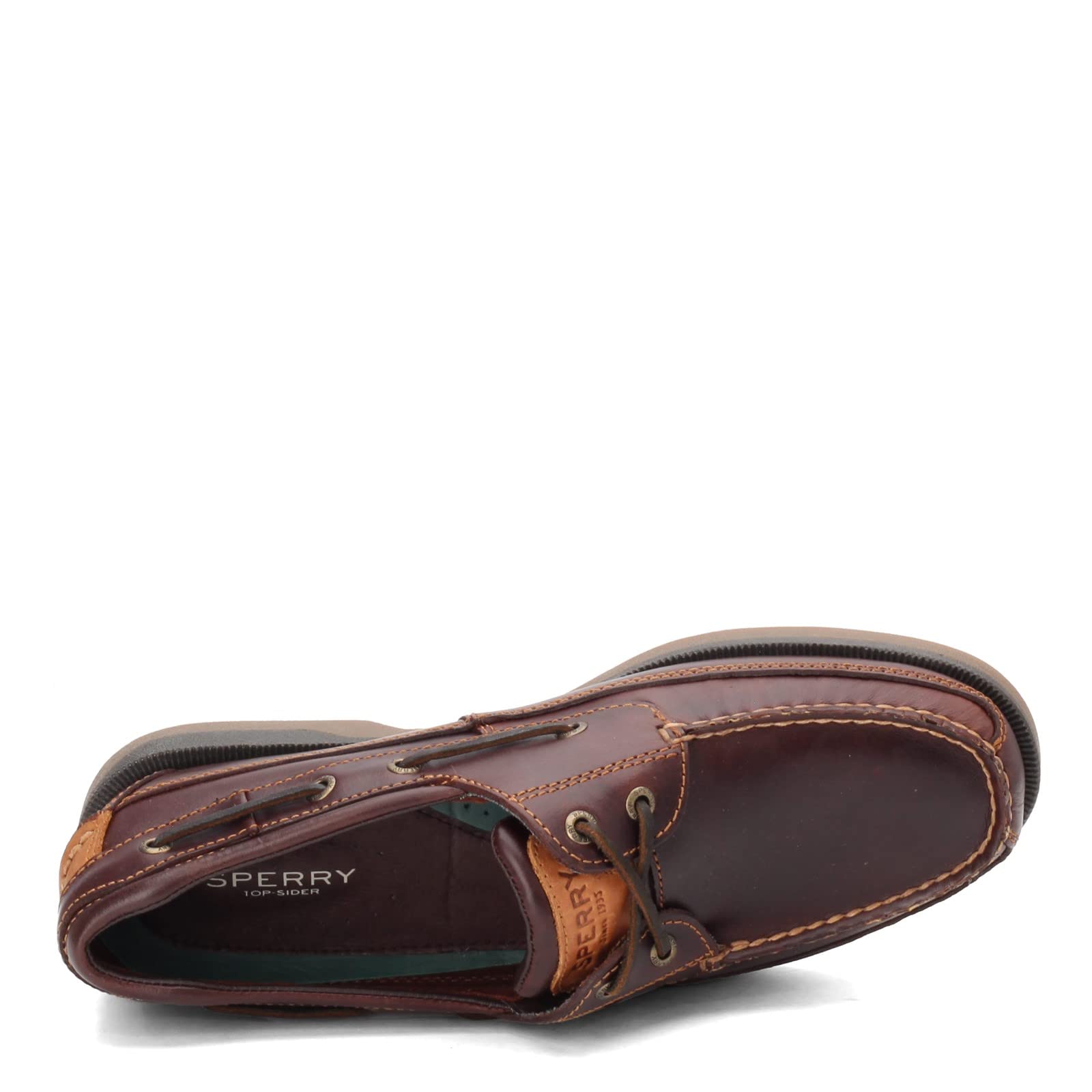 Mako 2-Eye Boat Shoe for Men - Classic Leather Deck Shoes for Sailing, Boating & Casual Wear - Non-Slip Boat Shoes for Comfort & Style