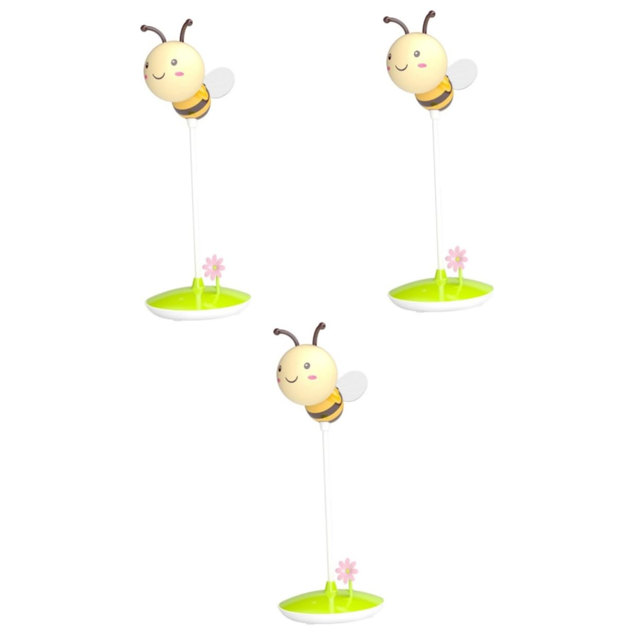 Artibetter 3-Pack LED Bee Night Light with Timer & Touch Control - Soft Glow Night Lamp for Kids, Nursery, Bedroom, Living Room | Perfect for Bedtime, Feeding, Nighttime Safety & Decor