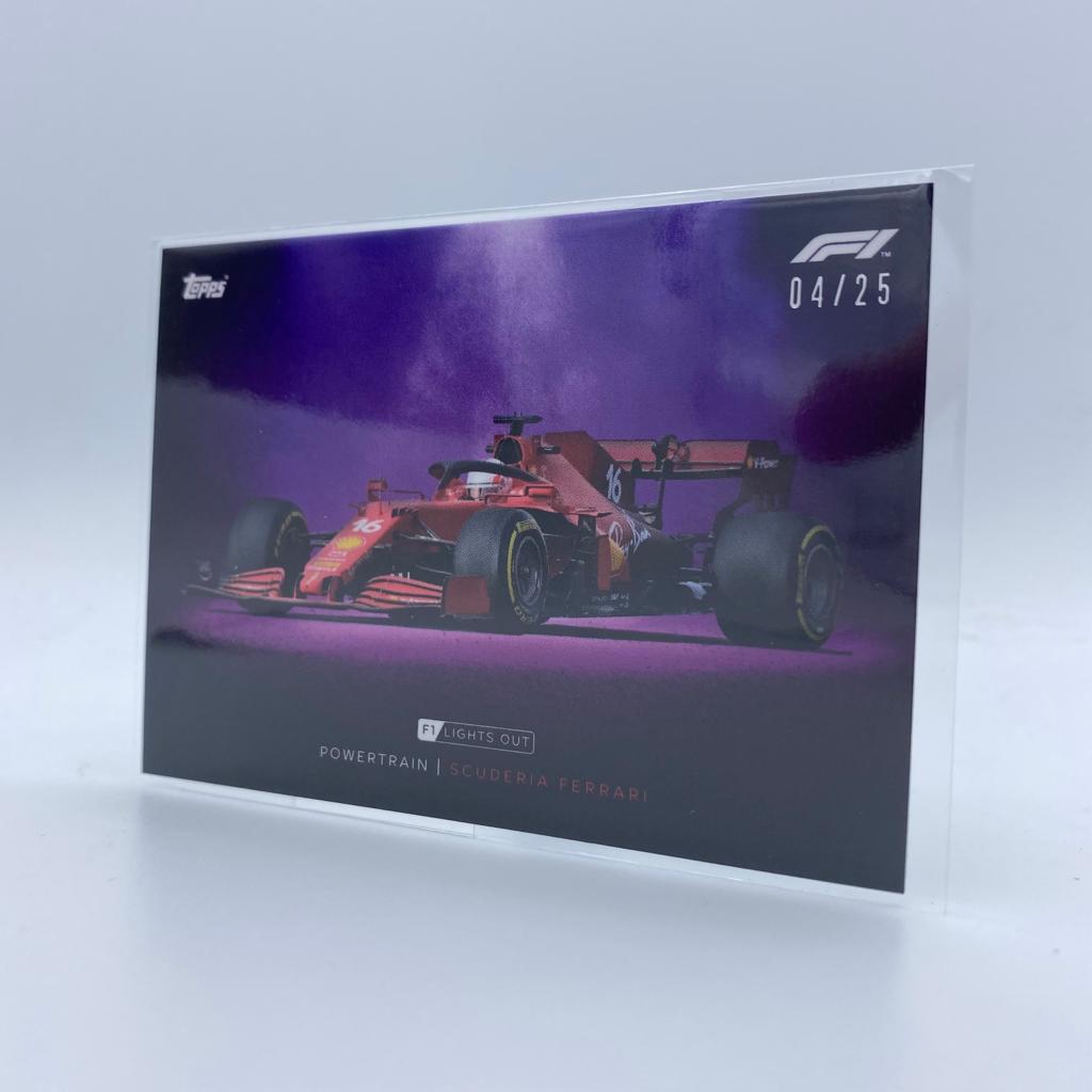 Ferrari Powertrain Purple Parallel - Rare Collectible Trading Card for Sports Memorabilia Enthusiasts | Perfect for Display, Trading, and Gifts