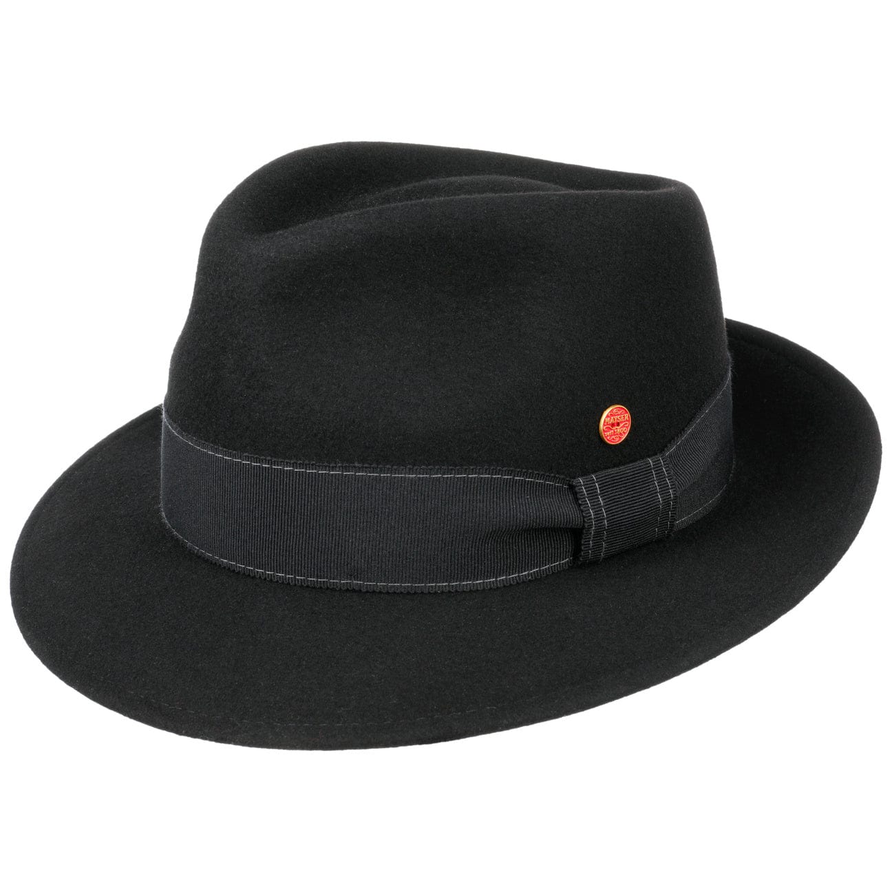 Stylish Mayser Manuel Fedora Hat for Men - Classic Wool Felt Dress Hat for Casual & Formal Occasions - Perfect for Weddings, Parties & Everyday Wear