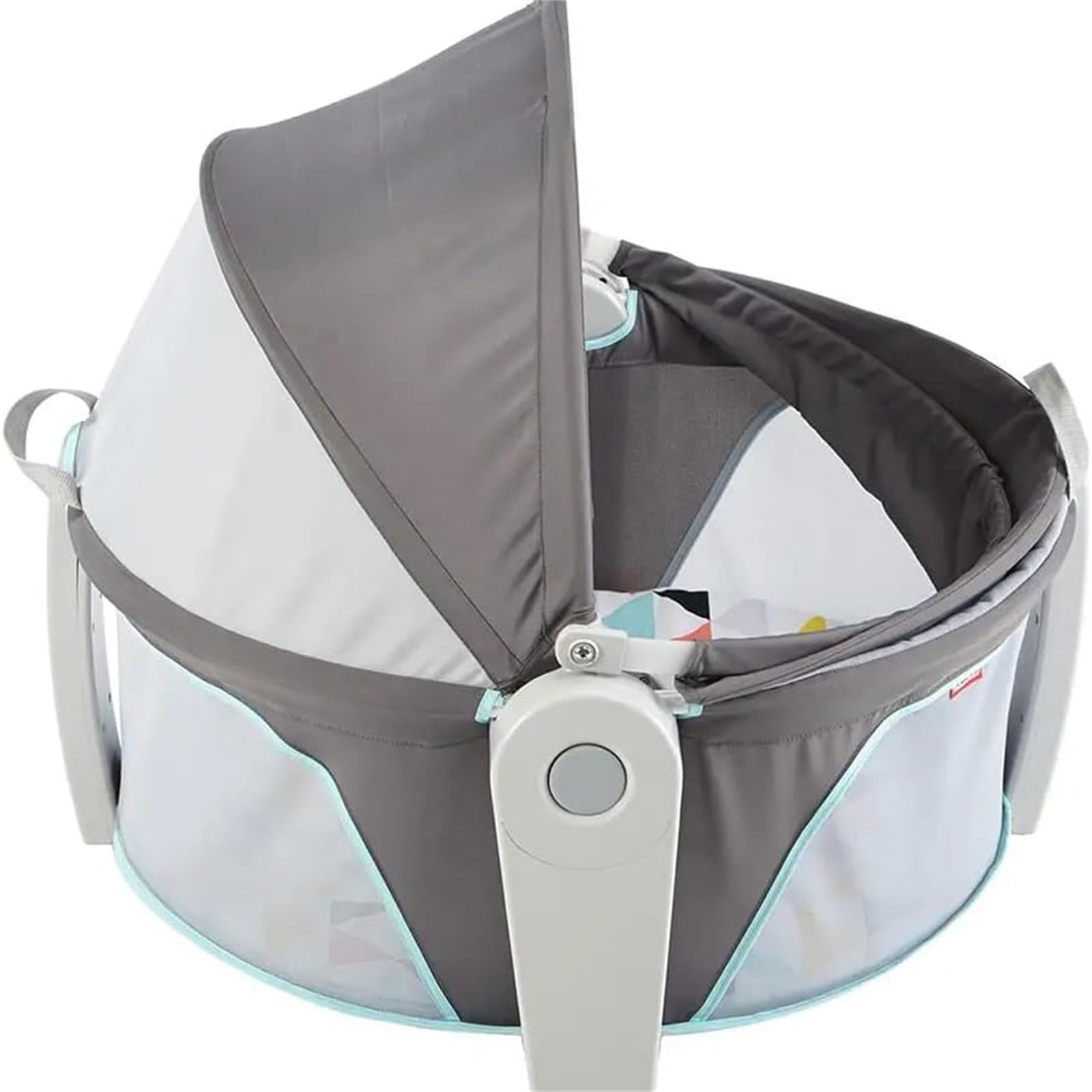 Portable Baby Swing Rocker with Music & Canopy - Foldable Infant Bassinet Crib with Mattress for Newborns - Indoor & Outdoor Use - Perfect for Nursery, Travel, and Playtime