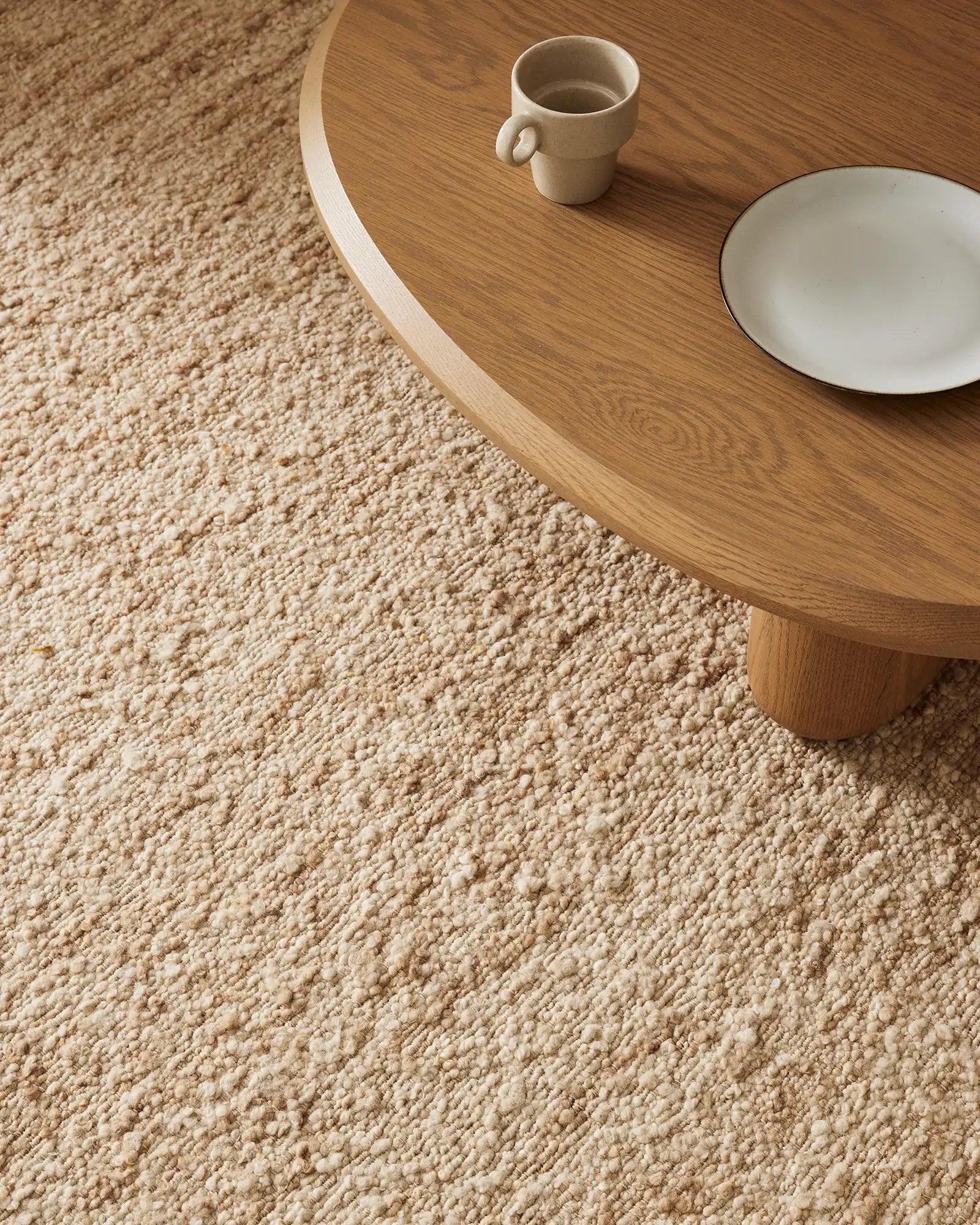 Henley Rug Ivory - Soft & Luxurious Handmade Area Rug for Living Room, Bedroom, or Nursery | Perfect for Boho, Farmhouse & Modern Decor Styles