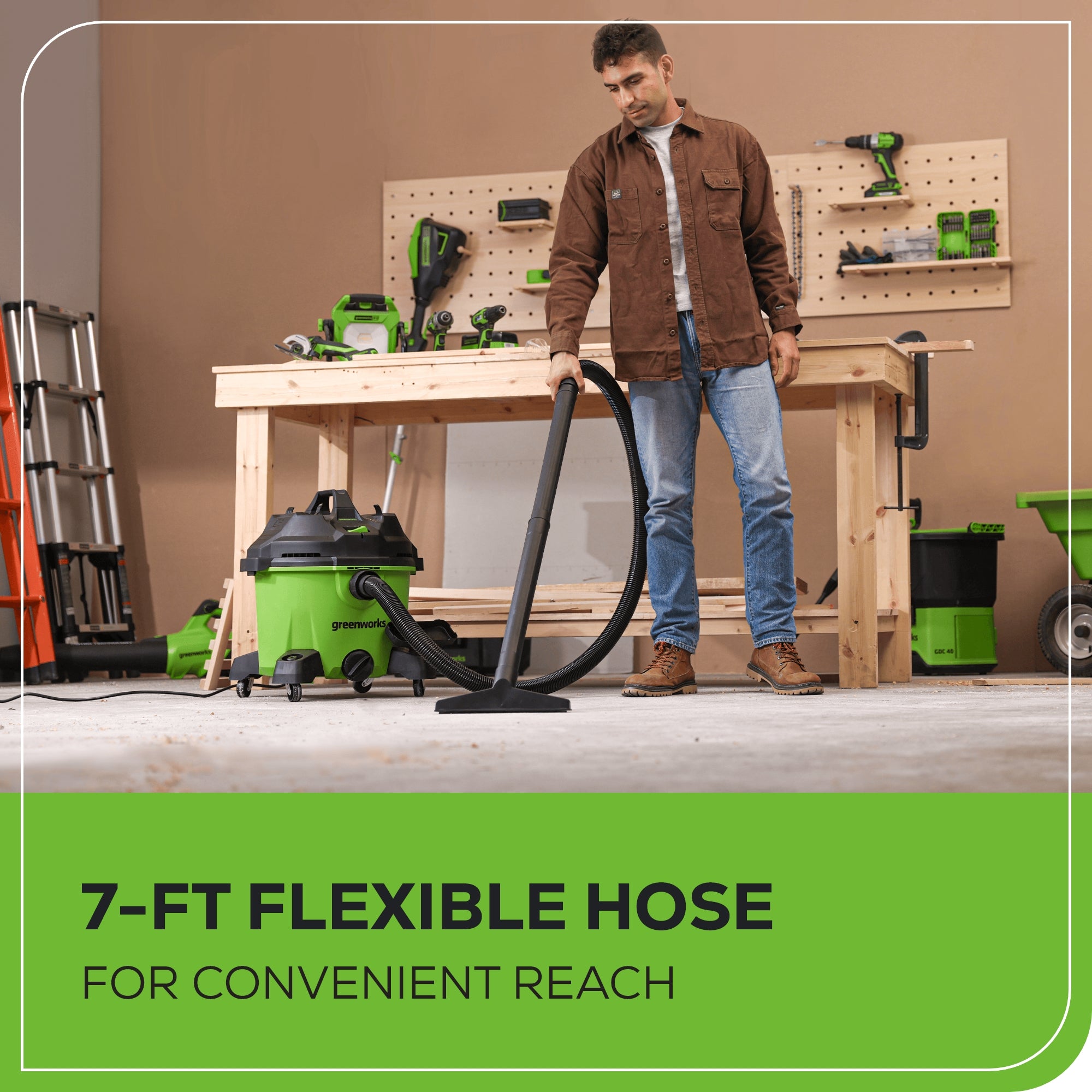 9 Gallon Wet/Dry Vacuum Cleaner with Cord - Powerful Suction for Home, Garage, Workshop & Car Cleaning