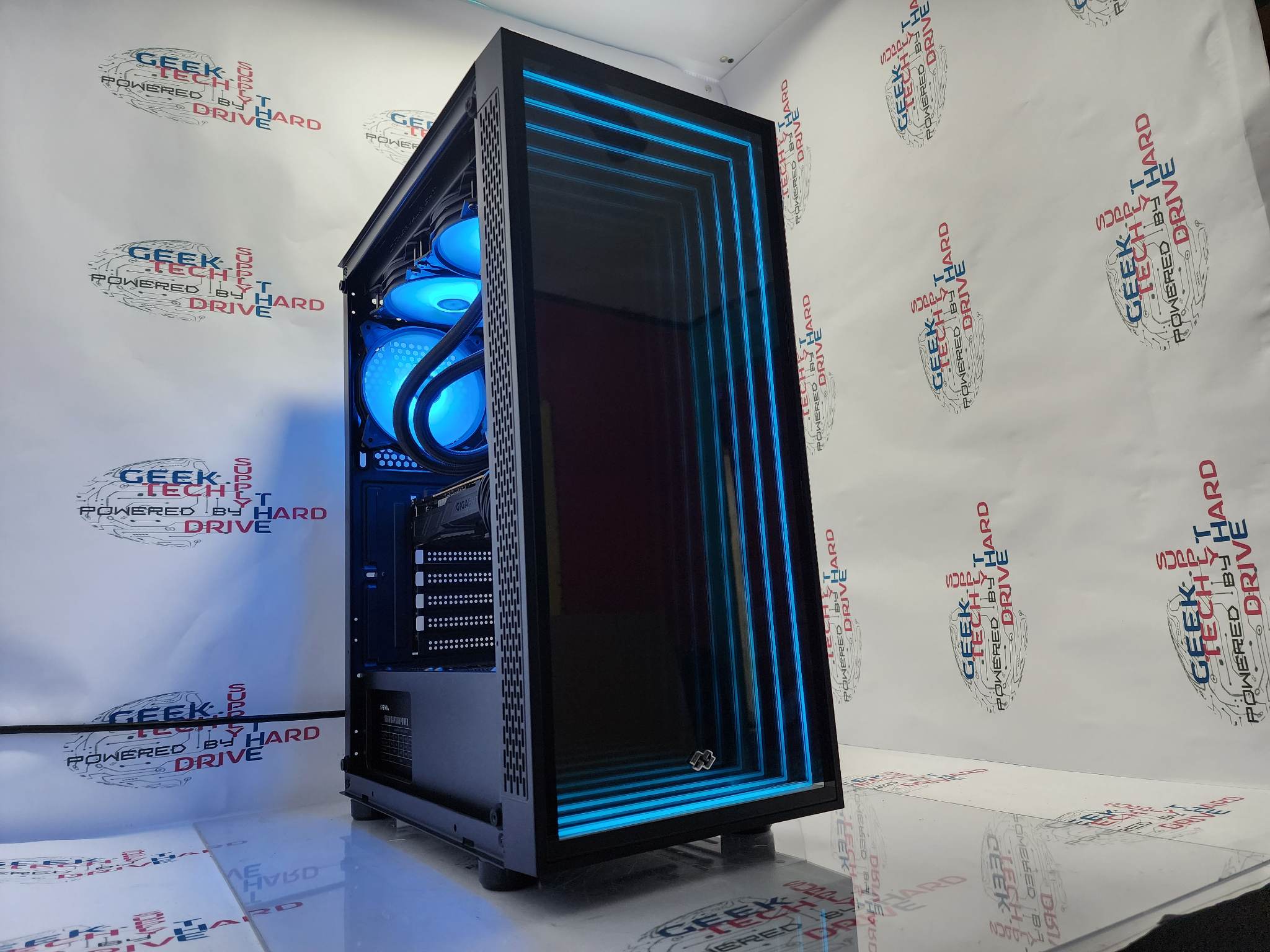 Optillusion H7 Gaming PC - Intel i7 Processor, NVIDIA RTX 4070, 1TB SSD, RGB Lighting, Liquid Cooling, WiFi - High Performance Desktop Computer for Gaming, Streaming & Content Creation