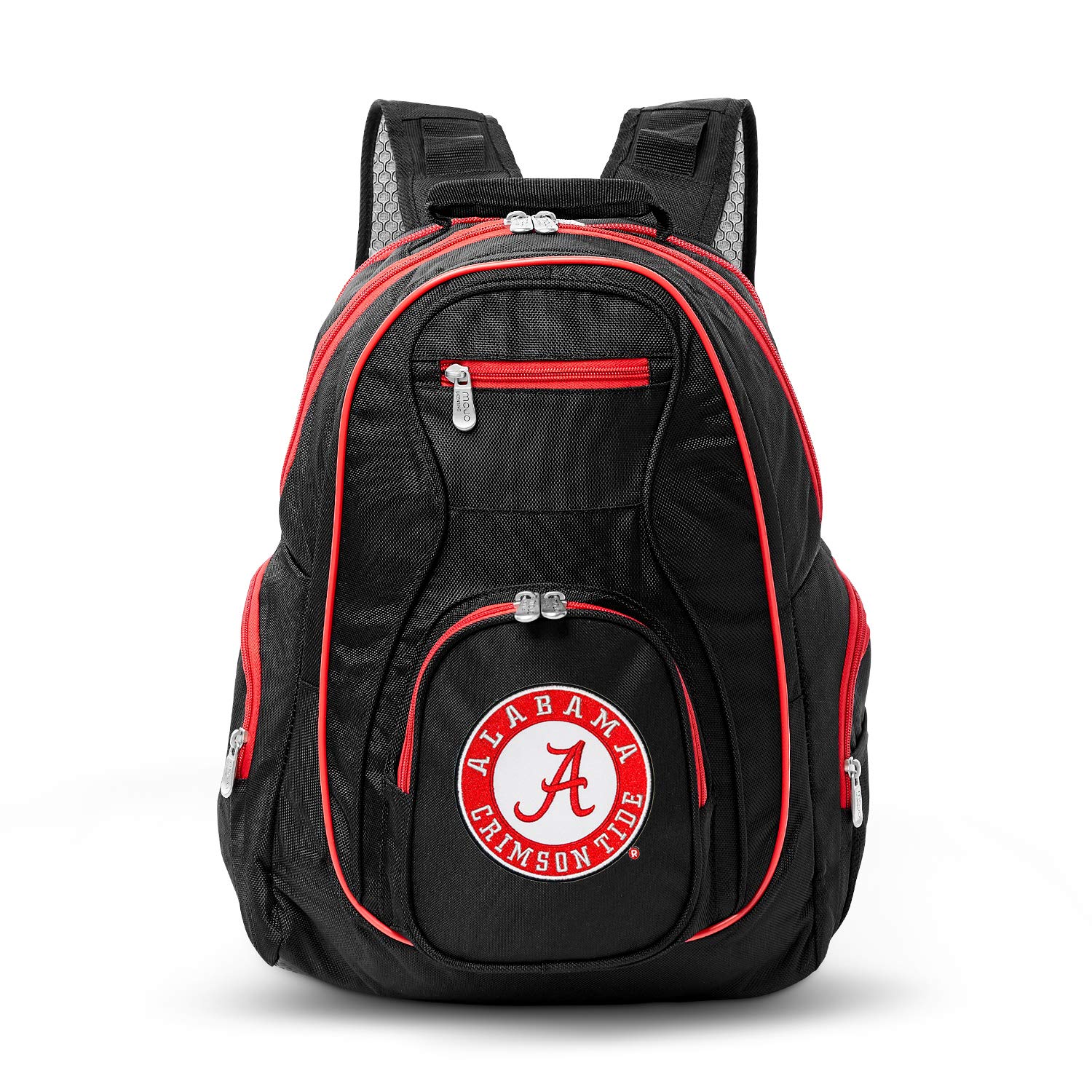 NCAA L708 19-Inch Premium Laptop Backpack with Colored Trim - Alabama Crimson Tide College Design | Durable School & Travel Backpack for Students & Professionals