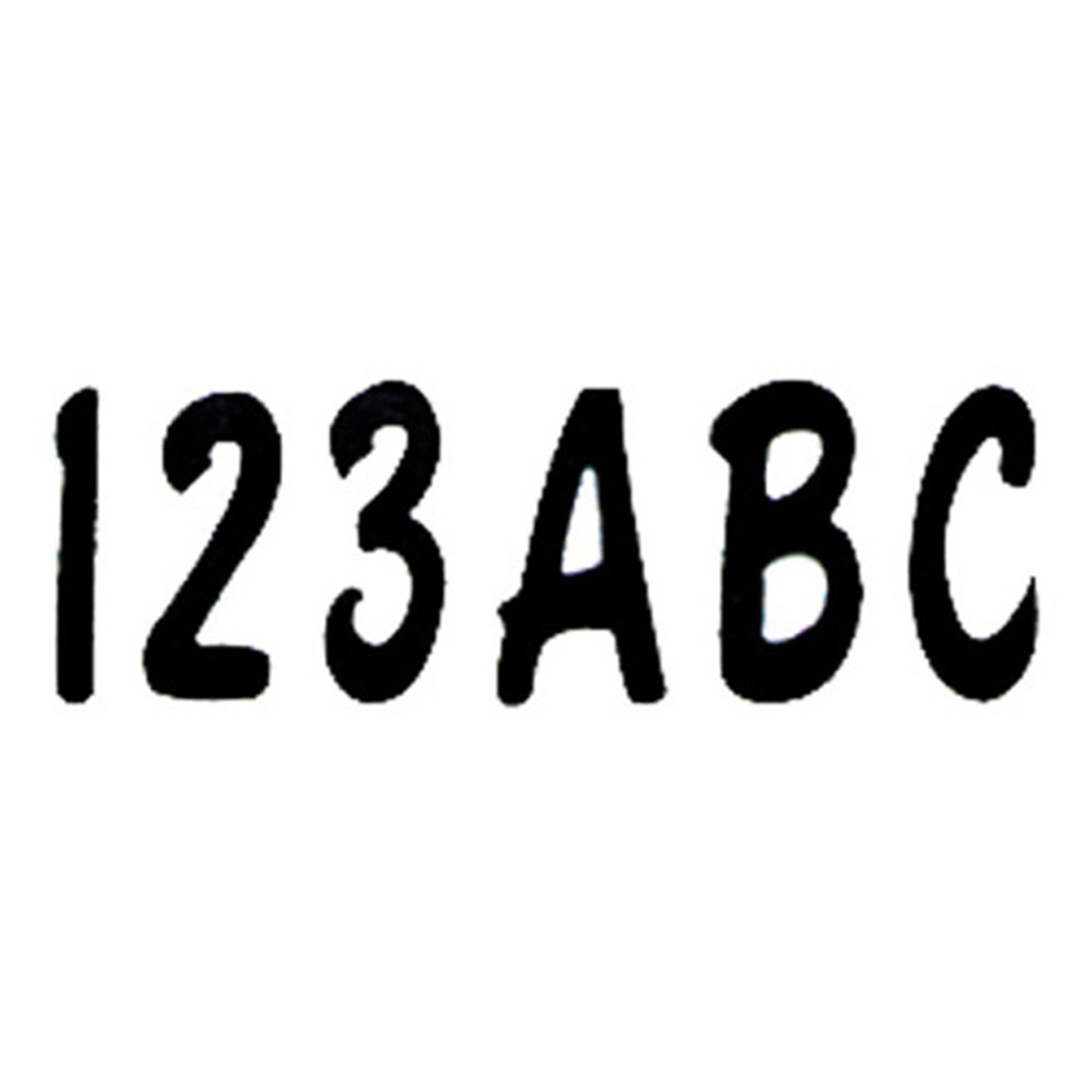 BLK200EC 200 Series 3 Inch Letter and Number Kit - Solid Black for DIY Crafts, Home Decor, and Sign Making