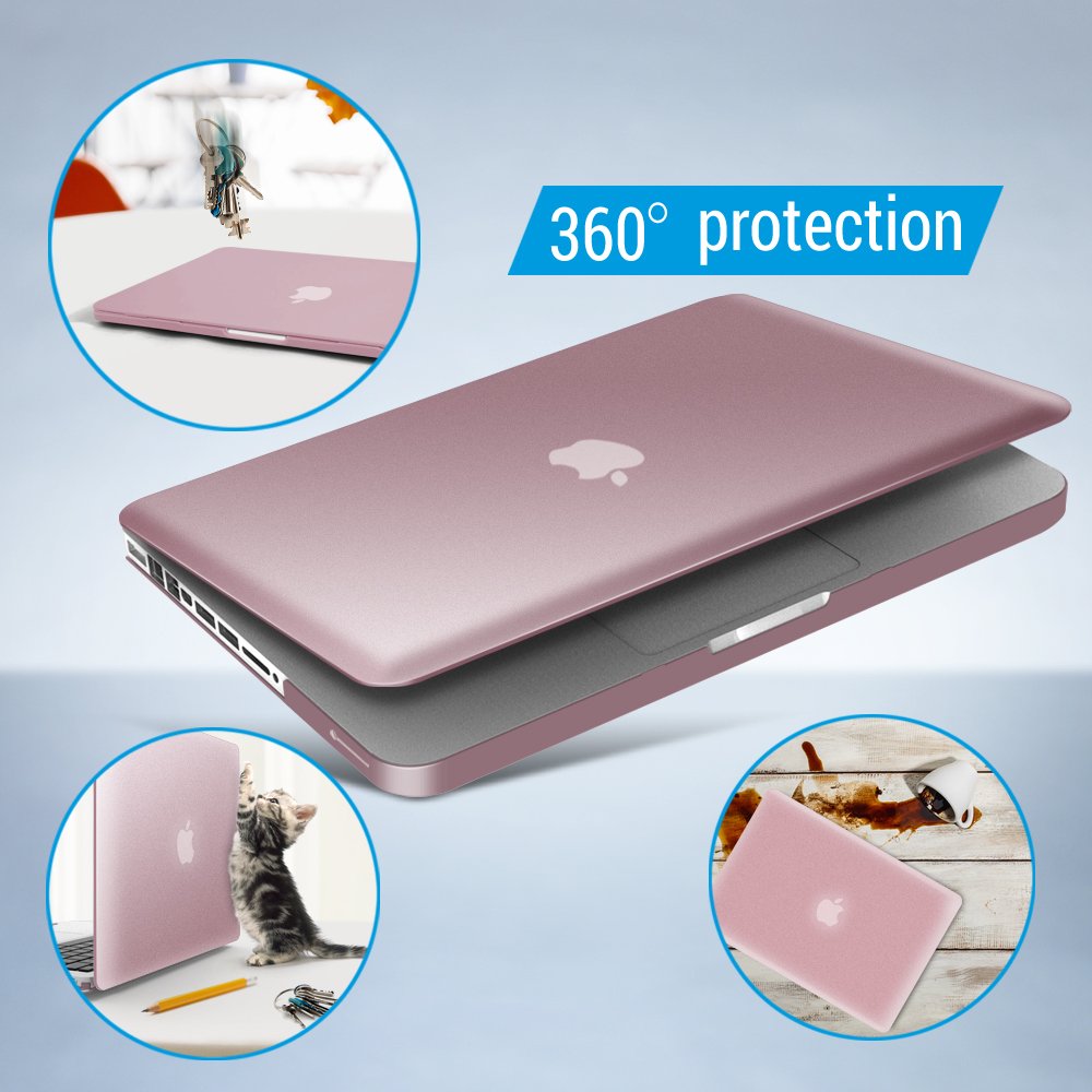 IBENZER Hard Plastic Protective Case for MacBook Pro 13 Inch A1278 (2008-2012 Model) with Keyboard Cover & Screen Protector - Compatible with Older Mac Pro 13