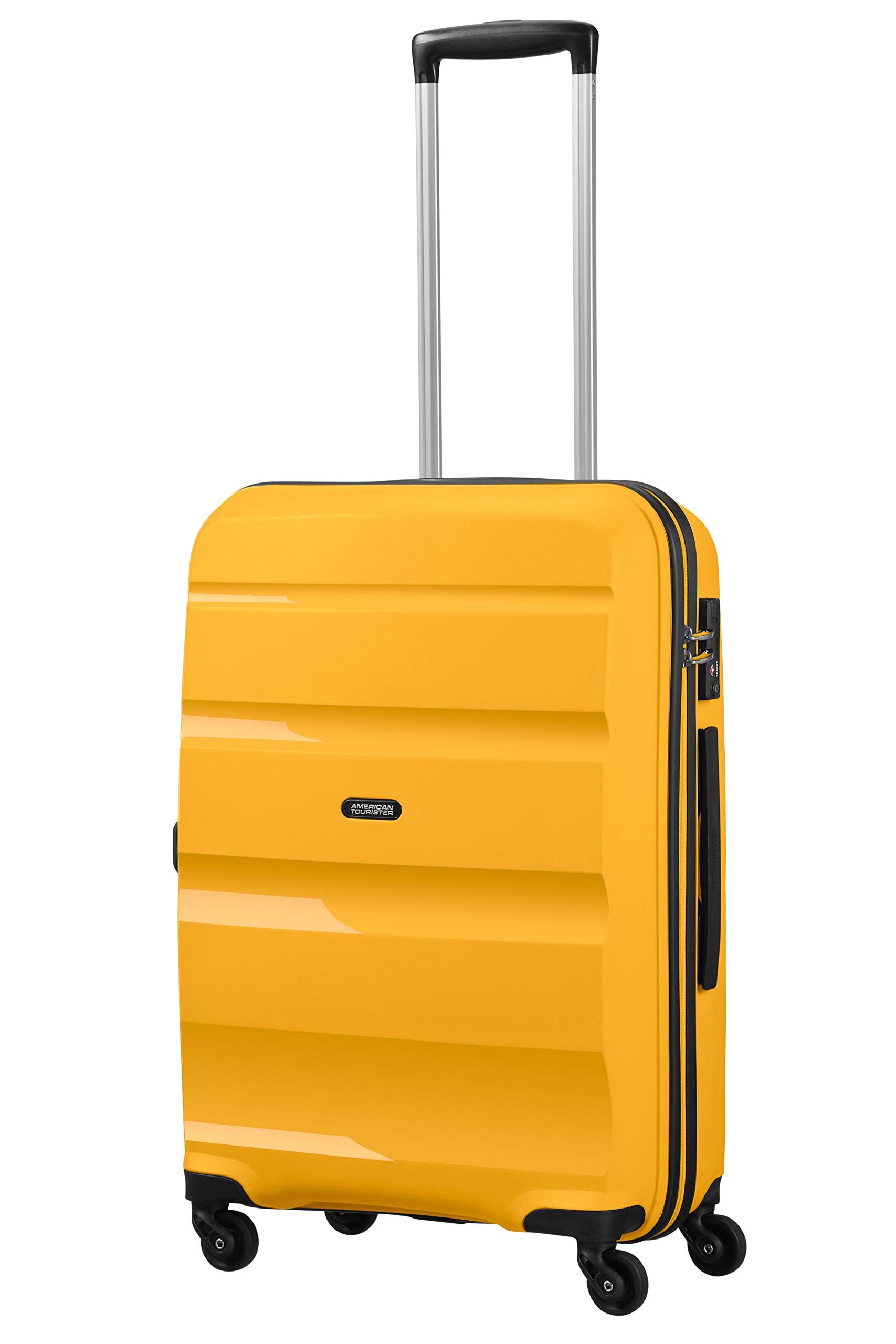 American Tourister Carry-On Luggage 66cm (57.5L) Light Yellow Medium Suitcase - Perfect for Air Travel & Weekend Getaways