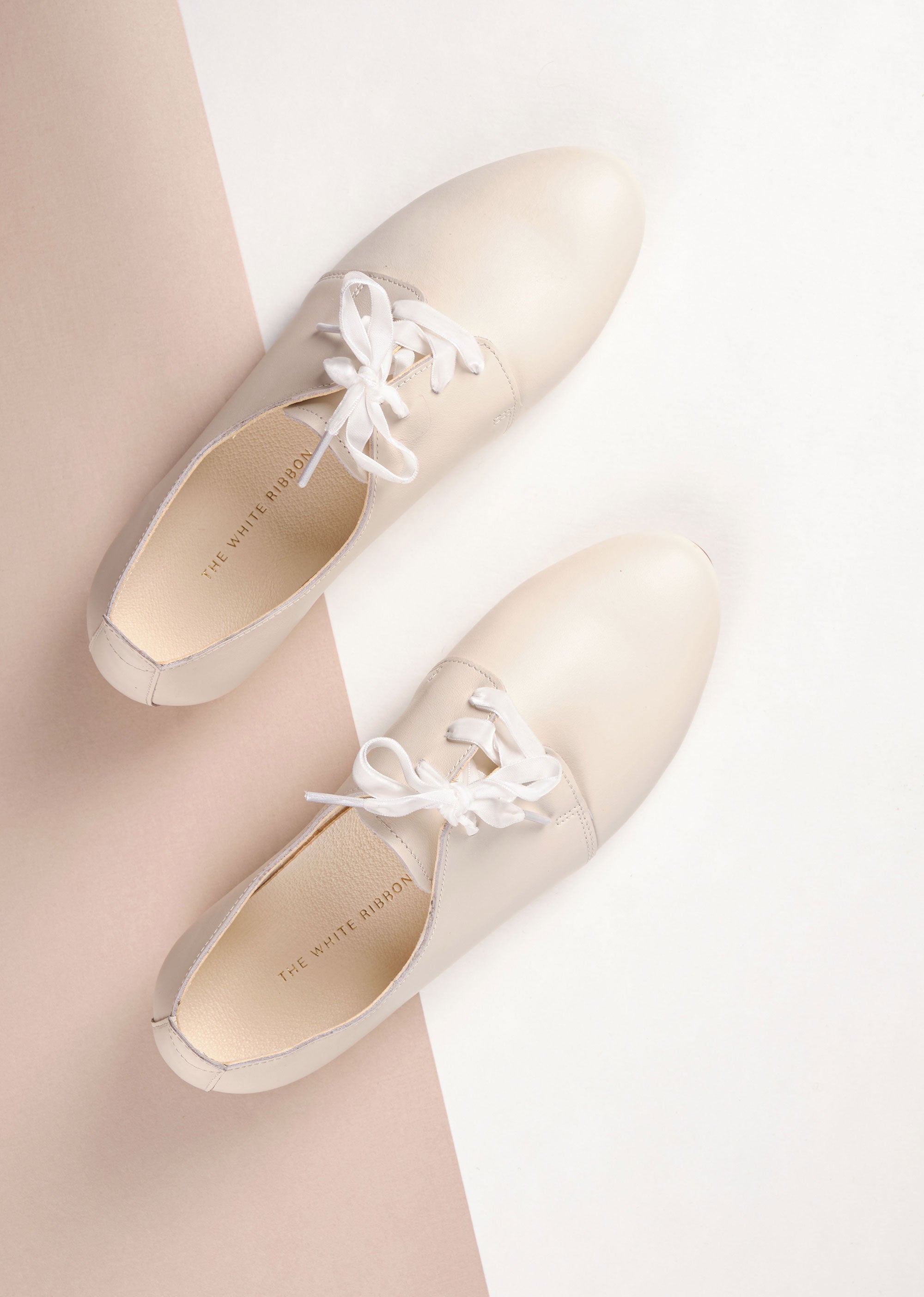 AVA Light Ivory Oxford Shoes for Men - Classic & Comfortable Dress Shoes for Business, Office & Formal Occasions