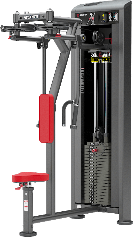 ATLANTIS Pec/Rear Delt Fly Machine - Gym Strength Training Equipment for Chest & Shoulder Workouts - Perfect for Home & Commercial Fitness Centers