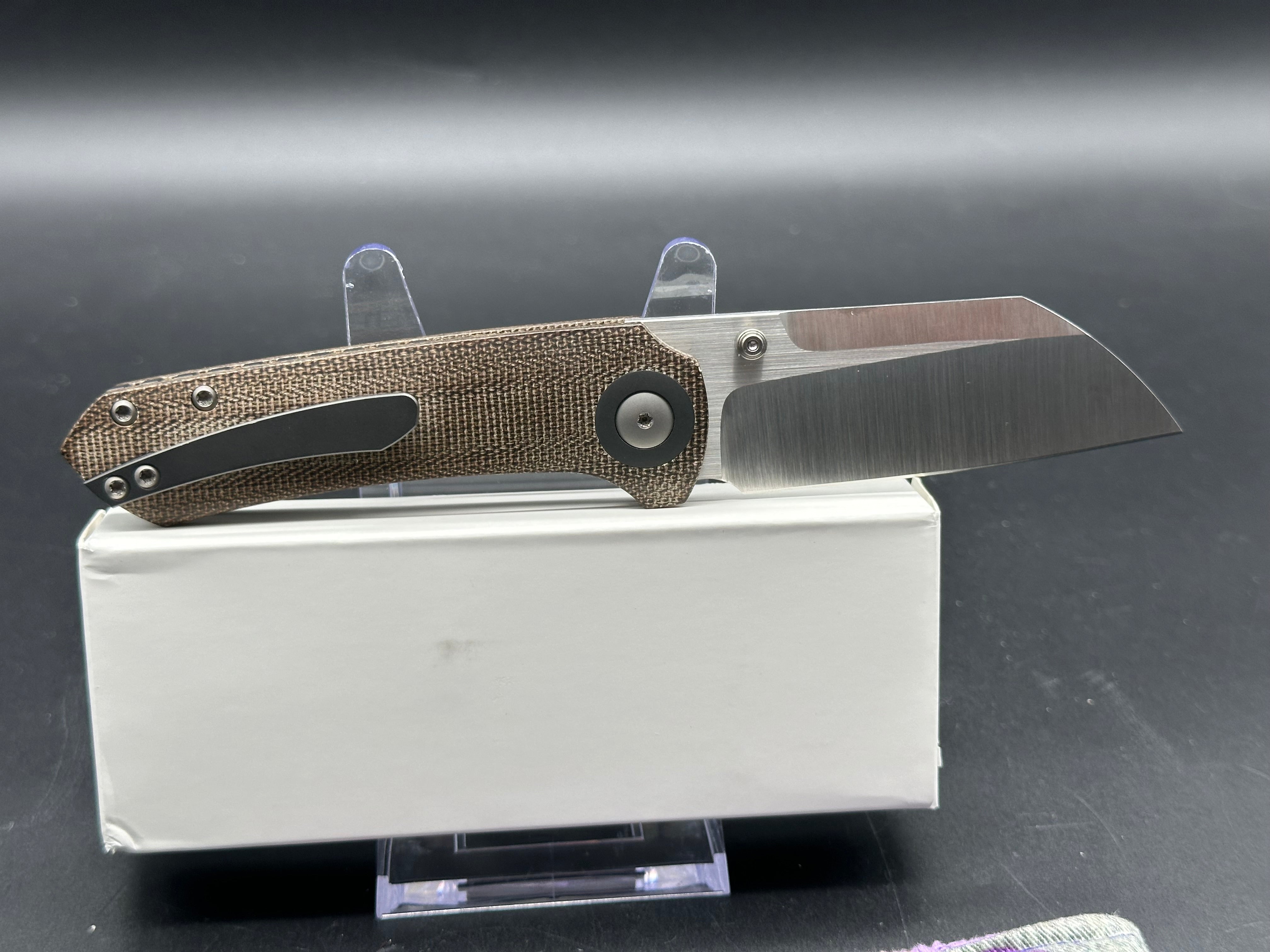 CK Maverick Green Micarta Pocket Knife - High-Quality EDC Folding Knife for Outdoor, Camping, Hiking & Everyday Carry