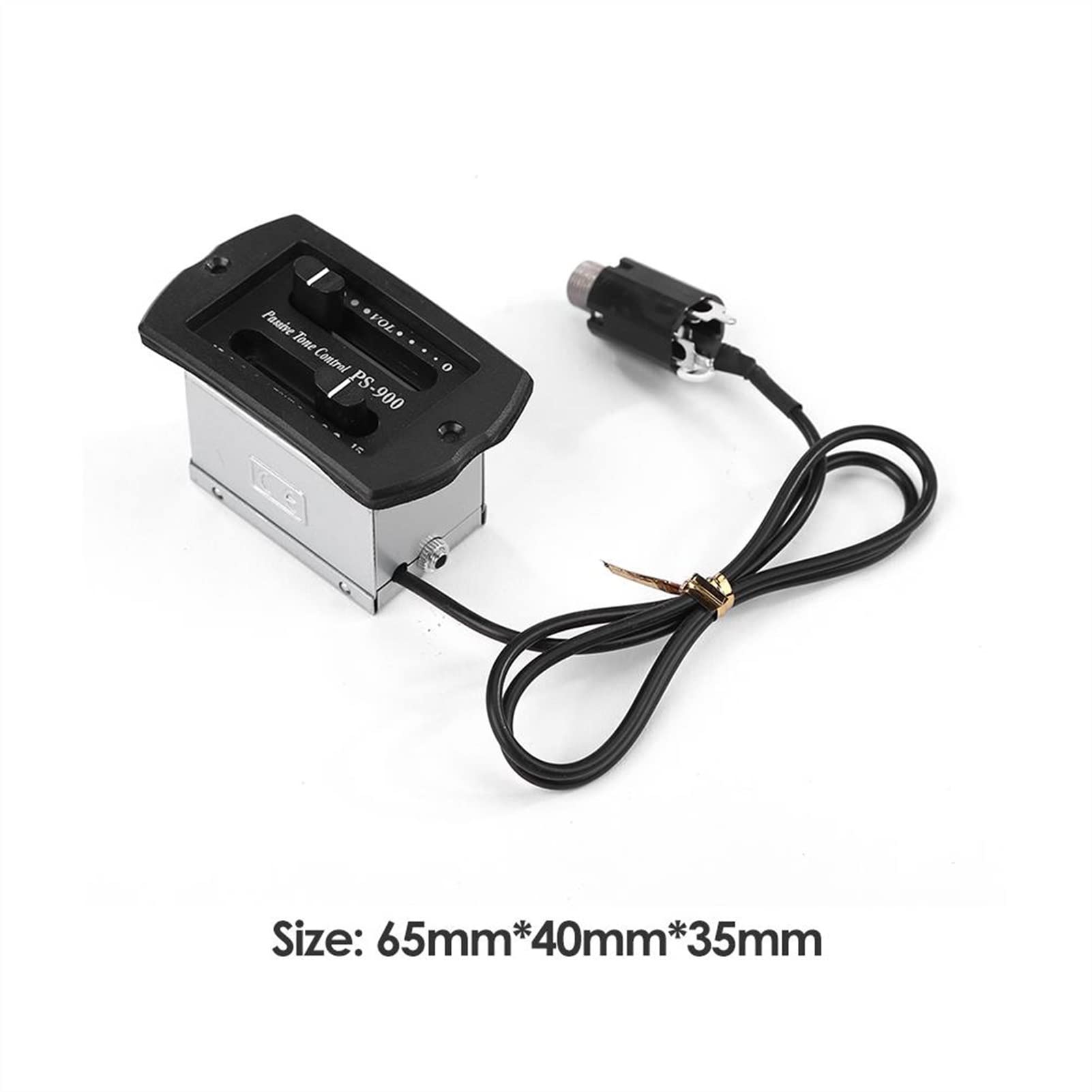 Acoustic Guitar Pickup & 2-Band EQ Preamp System with Built-in Tuner - Professional Sound Enhancement for Guitar & Ukulele - Perfect for Live Performances & Studio Recording