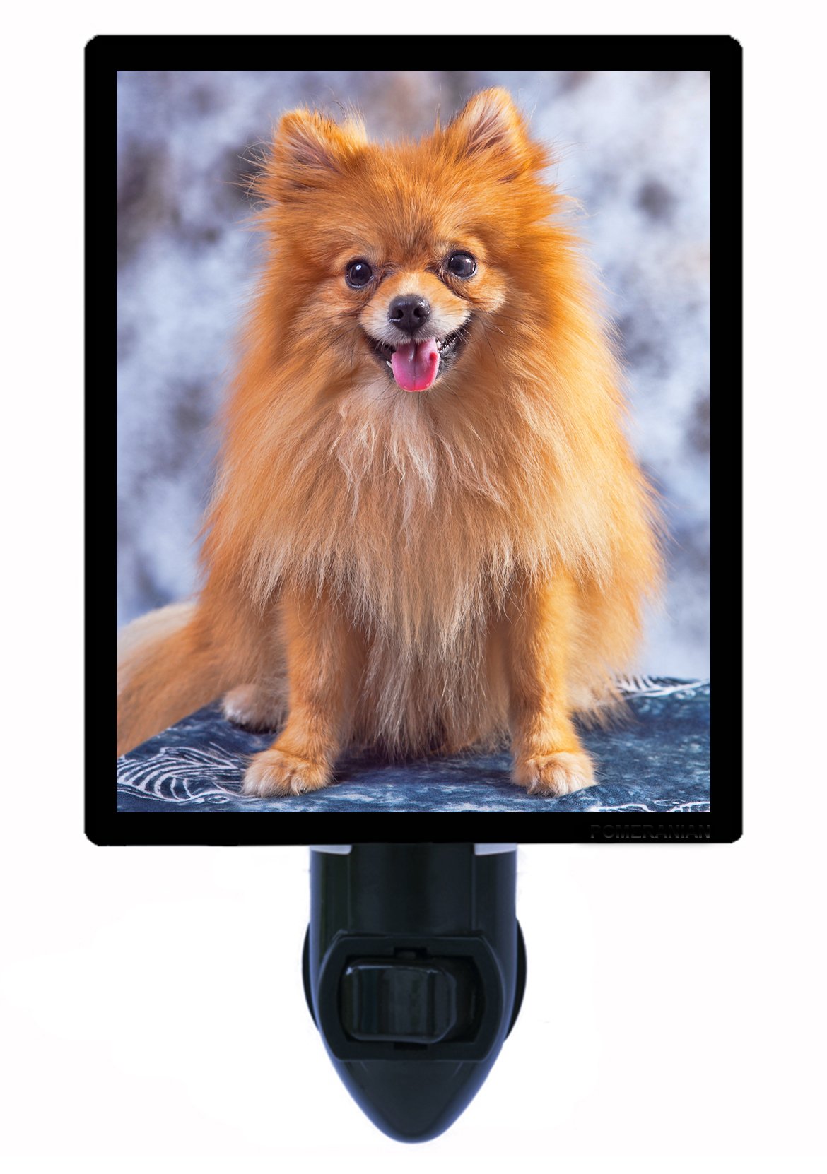 Pomeranian Dog Night Light - LED Pet Night Light for Bedroom, Nursery, or Hallway - Calming Nightlight for Dogs and Puppies