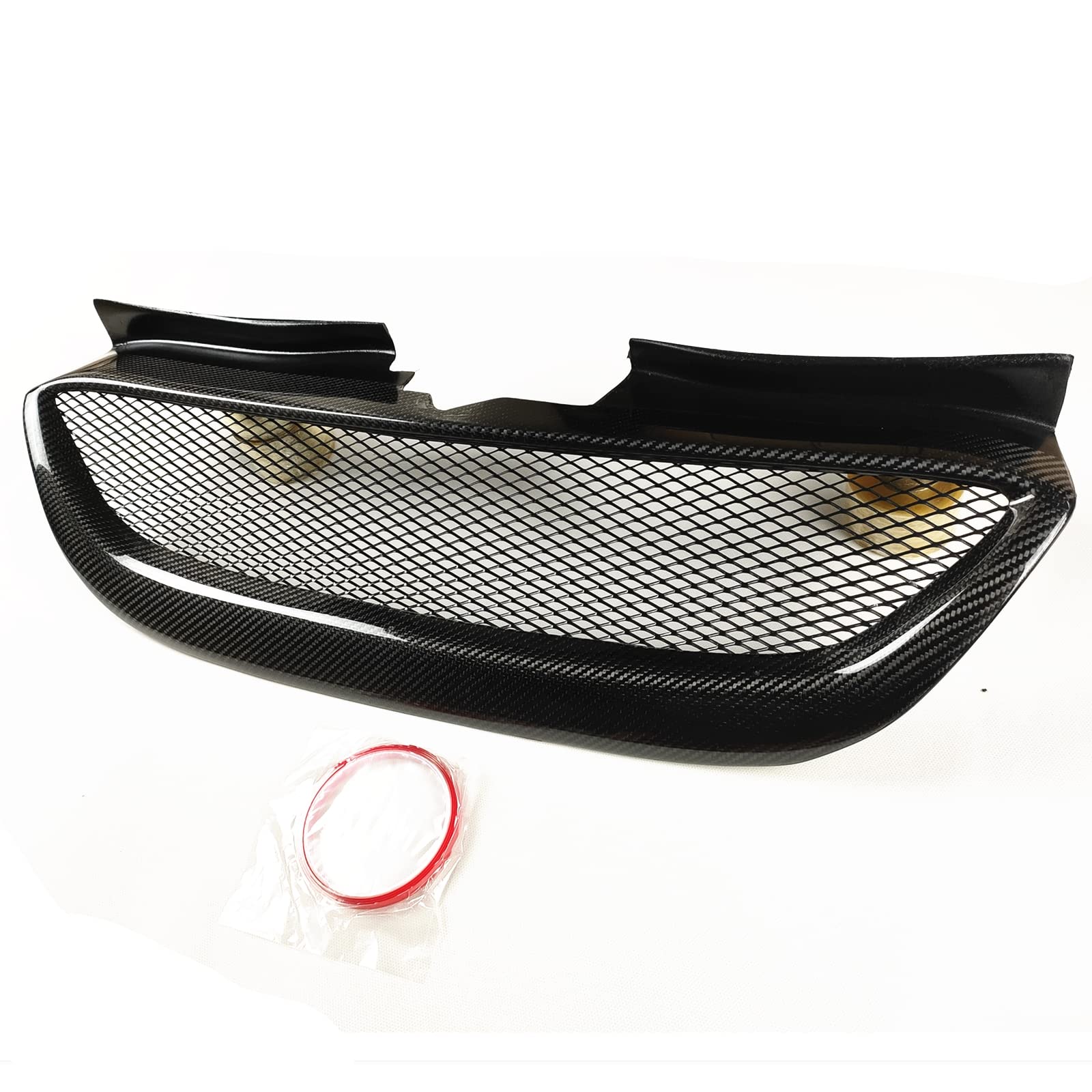 Carbon Fiber Front Bumper Mesh Grille for Hyundai Genesis Coupe 2008-2012 - Durable & Stylish Upgrade for Enhanced Airflow & Sporty Look - Perfect for Car Enthusiasts & Performance Modifications