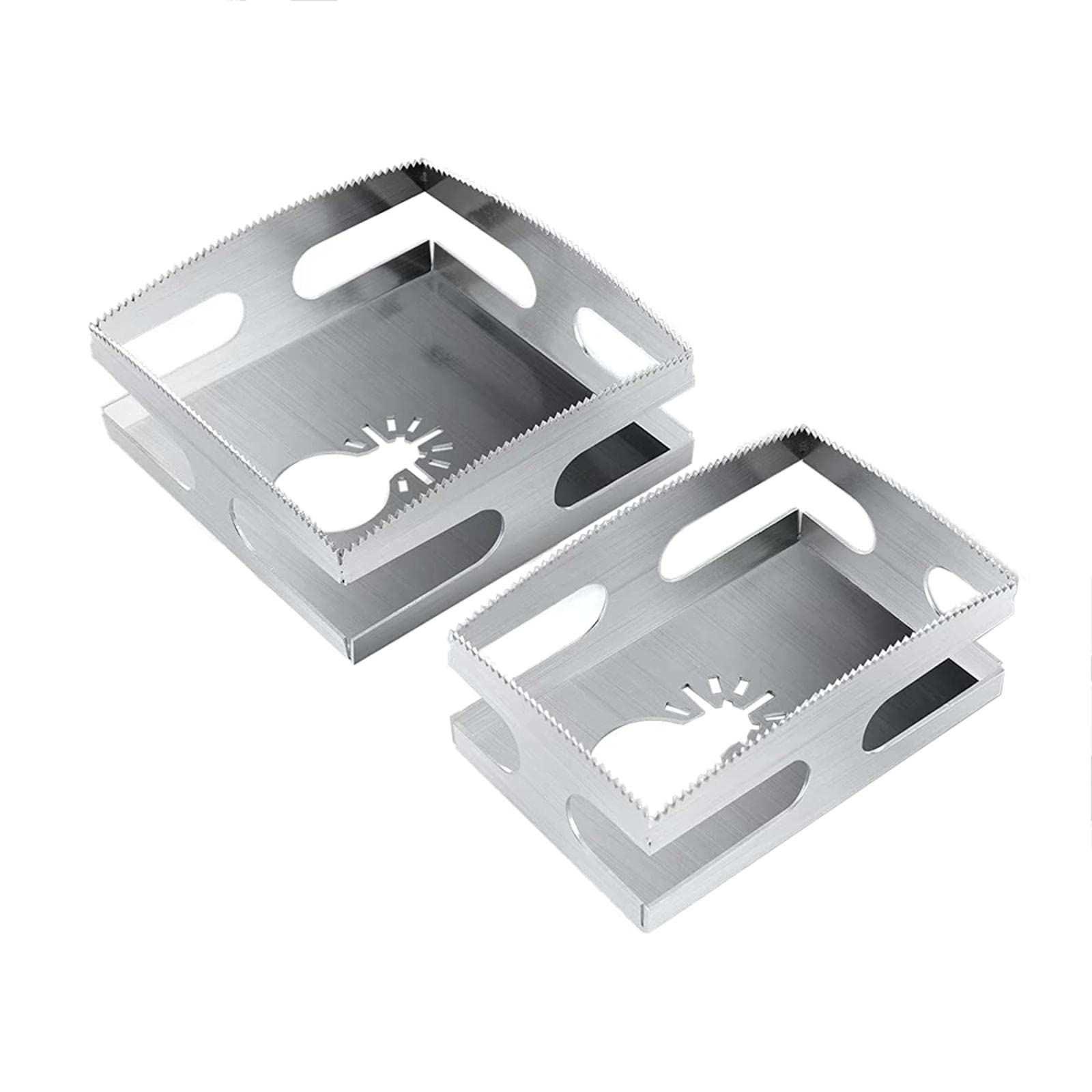 Stainless Steel Slot Cutter - Precision Carving One-Step Milling Cutter Saw Blade for Plastic, Drywall, Metal & Wood (Silver Rectangle) | Perfect for DIY Projects, Home Renovation & Woodworking