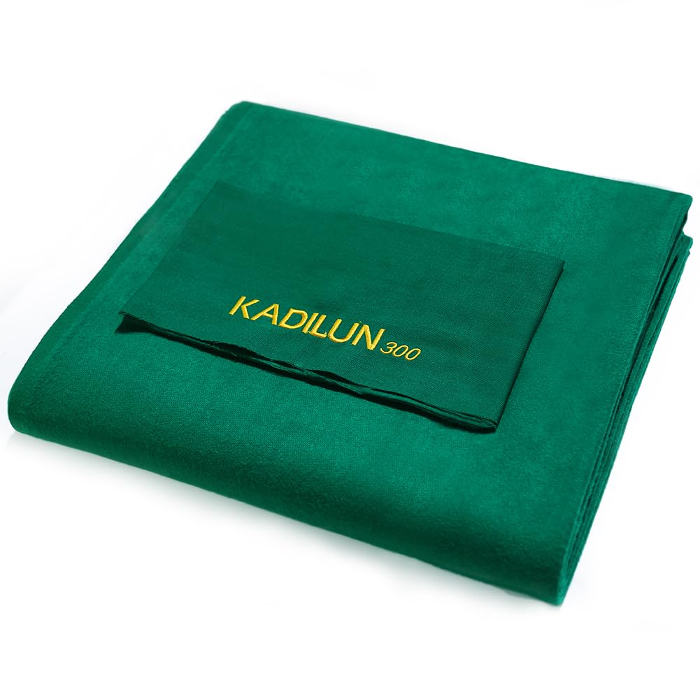 Premium KADILUN 300/500 Billiard Cloth - High-Speed Pool Table Felt Pre-Cut for Bed & Rails - Perfect for Professional Tournaments & Home Game Rooms