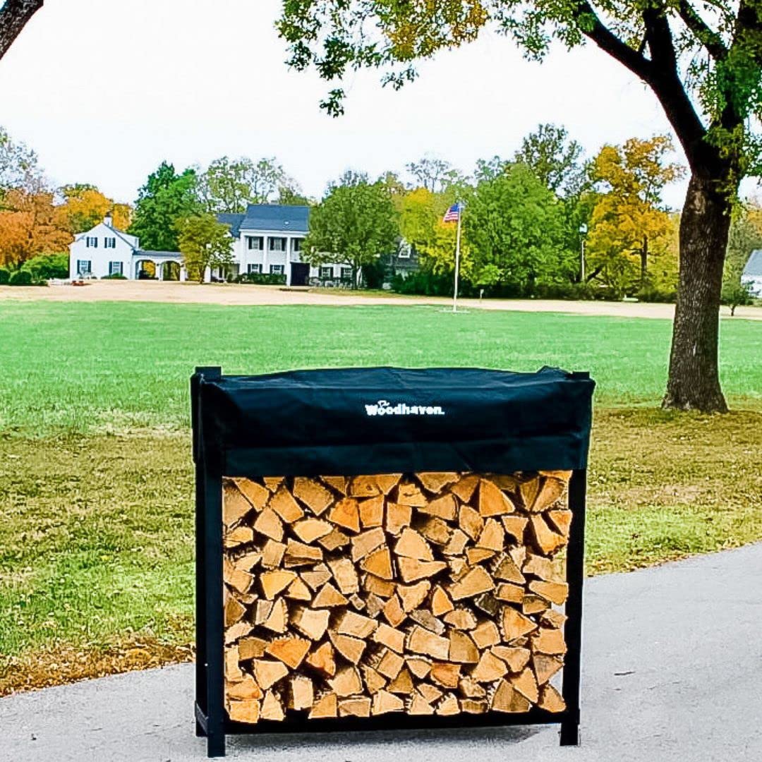 Heavy Duty 4ft Firewood Rack with Cover - 48