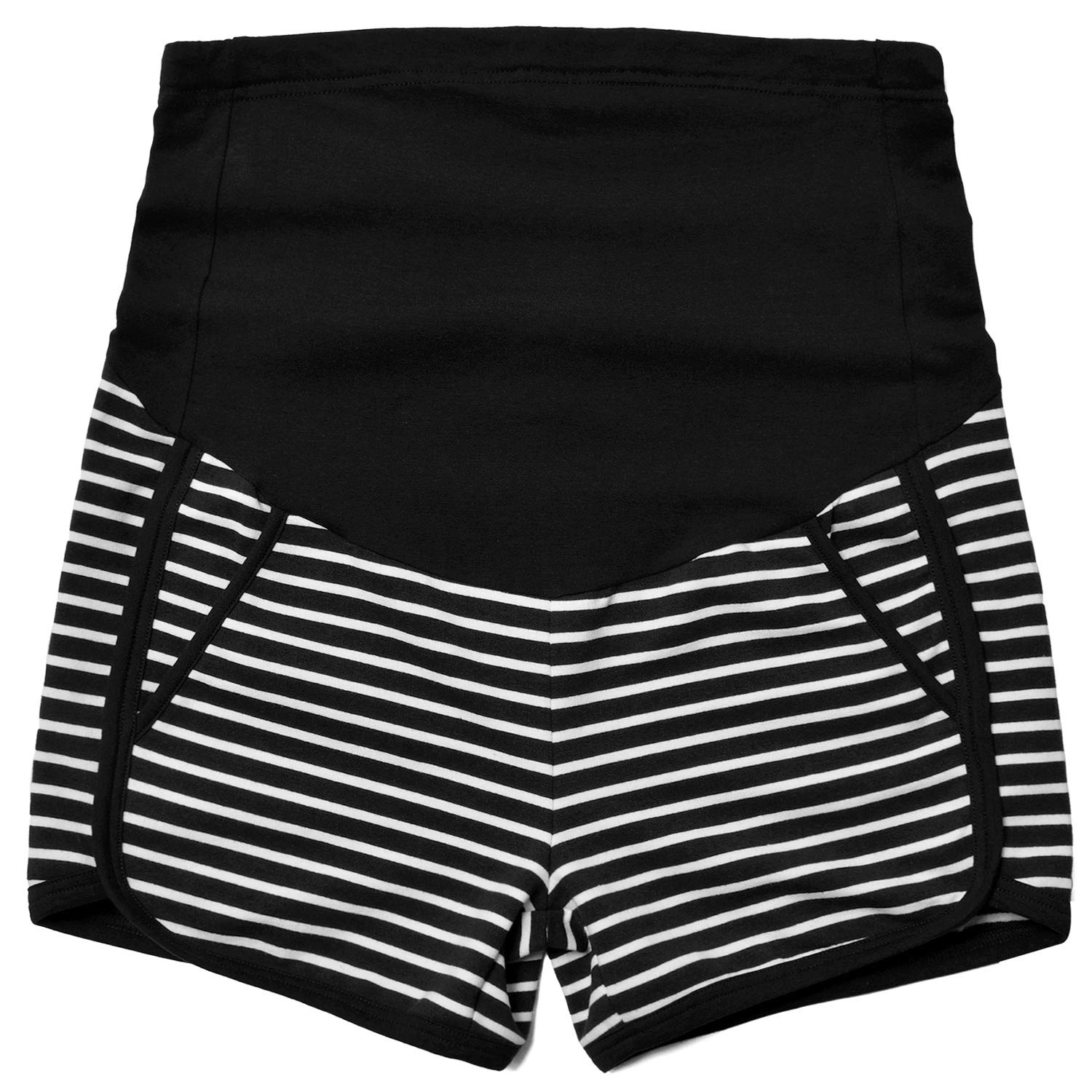Bhome Women's Maternity Shorts - Summer Pregnancy Shorts with Full Panel Support - Comfortable for Pregnancy, Postpartum & Nursing - Perfect for Home, Work & Outdoor Activities