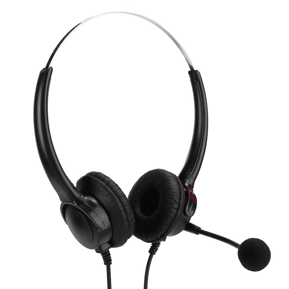 Zopsc-1 Active Noise Cancelling Over-Ear Headphones with Microphone - Wired Gaming Headset for PS4, PC, Xbox One & Desktop Computers - Adjustable Rotatable PU Leather Ear Cups - Perfect for Gaming, Music & Online Meetings